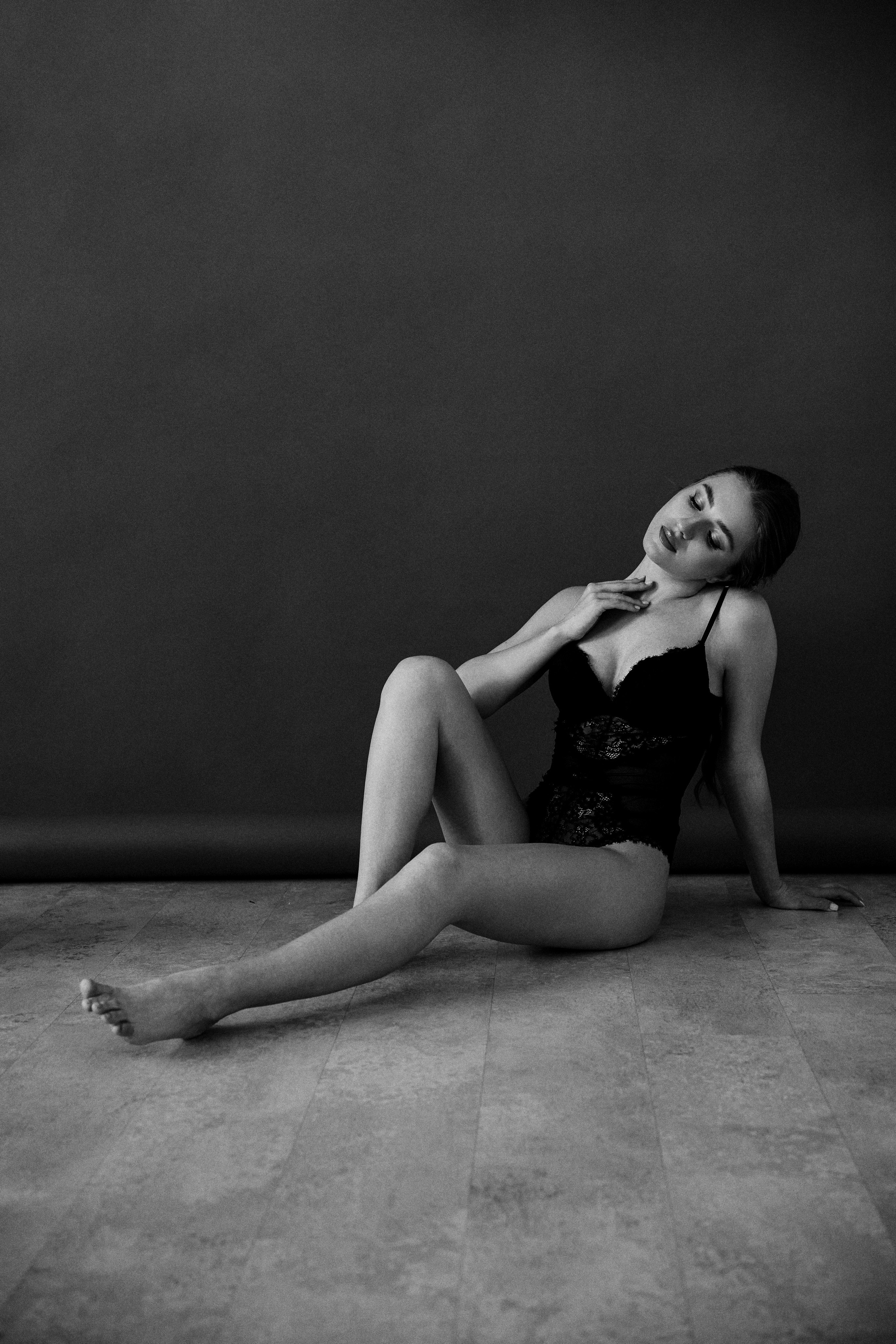 Анна. Черно-белый портрет. Фотограф в Барселоне Жанна Захарченко