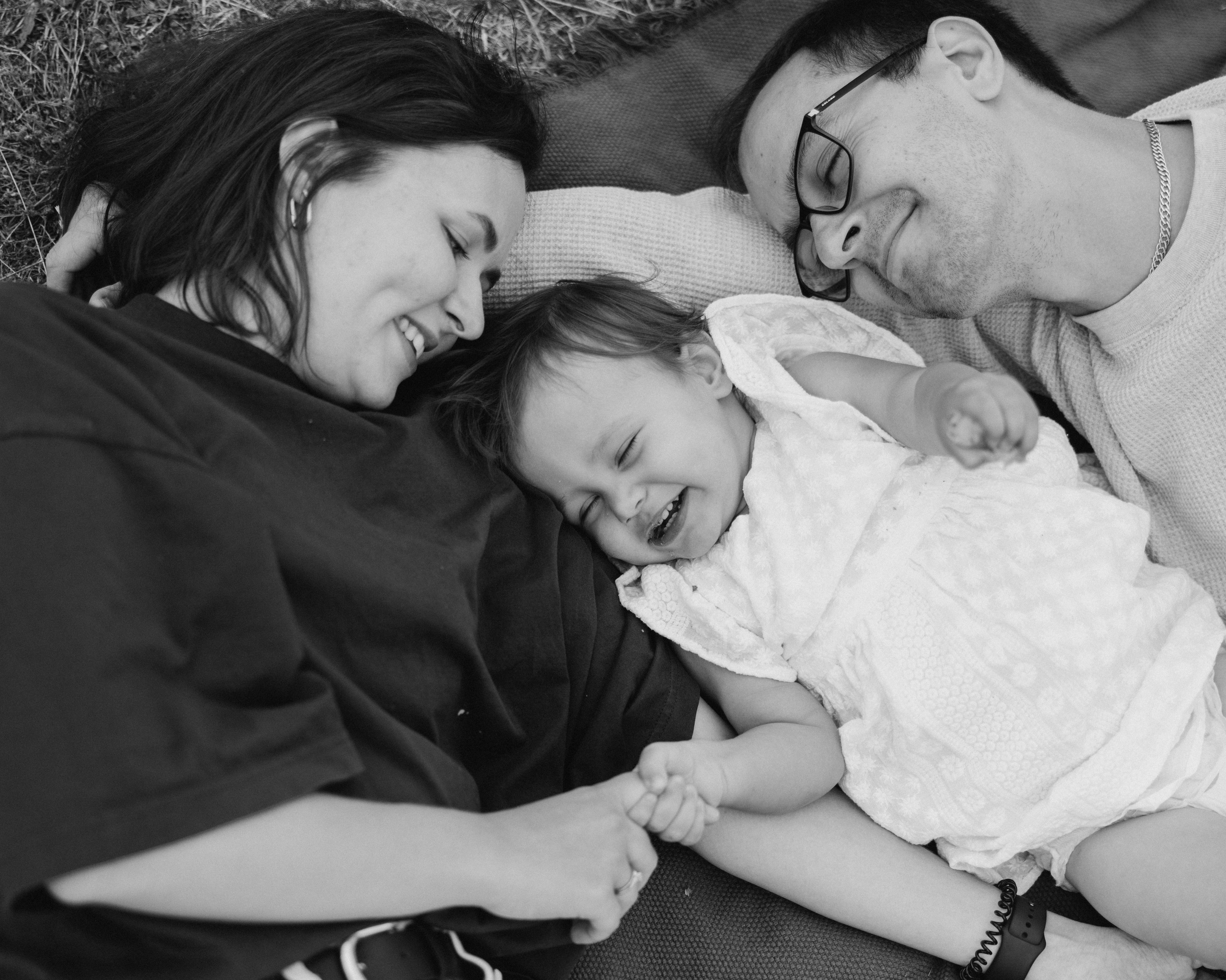 Milena with parents (Greenwich Park). Anastasia Klink, Photographer in London