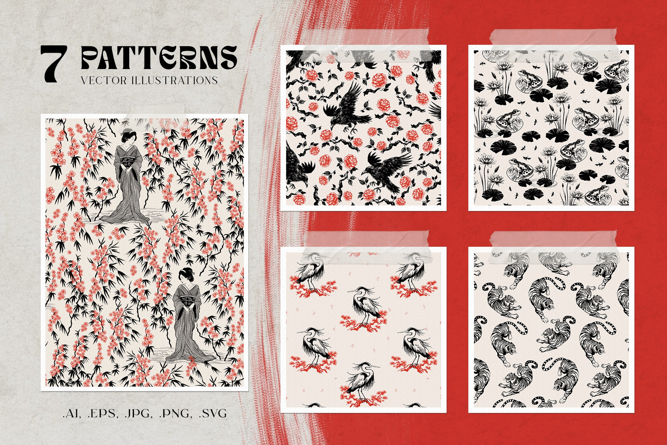Patterns. Helen Reveur | Illustrator & Brand Designer | Ready-Made & Custom Illustrations