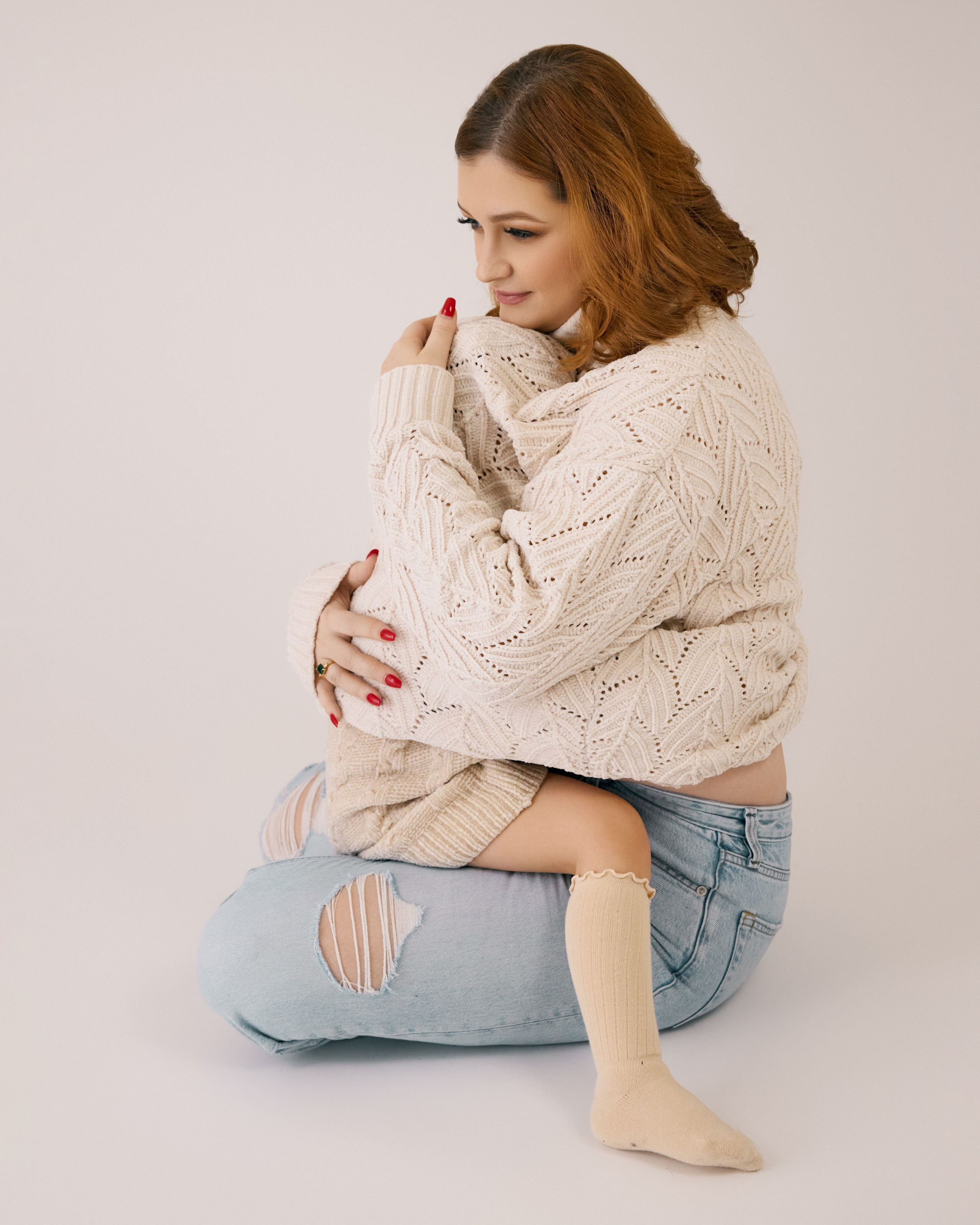 Studio-Shooting. Portraitfotografin Natalia Calcagnile