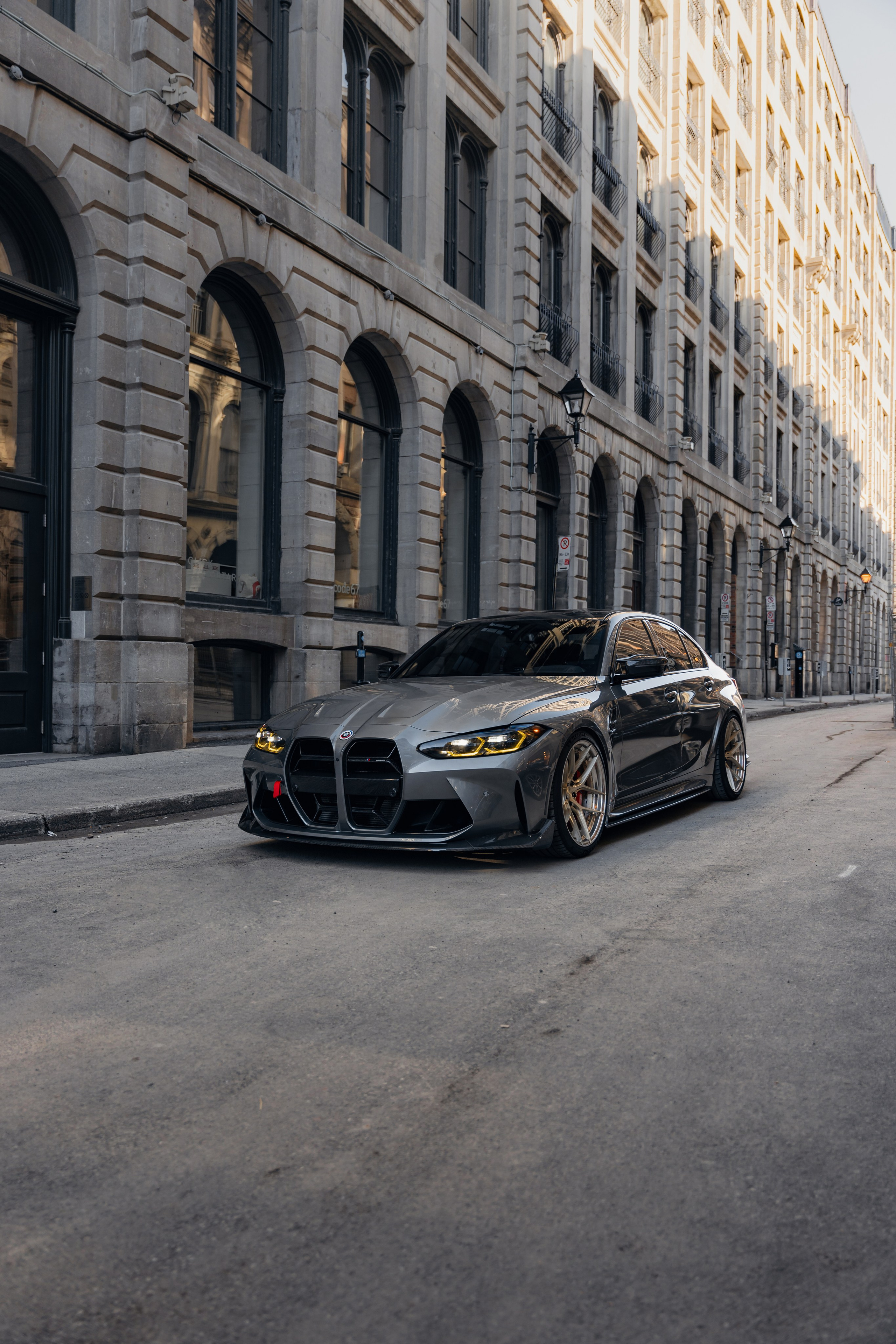 BMW M3 G80 Downtown Montreal. Photographe de voitures à Paris — Vitalii Motruk