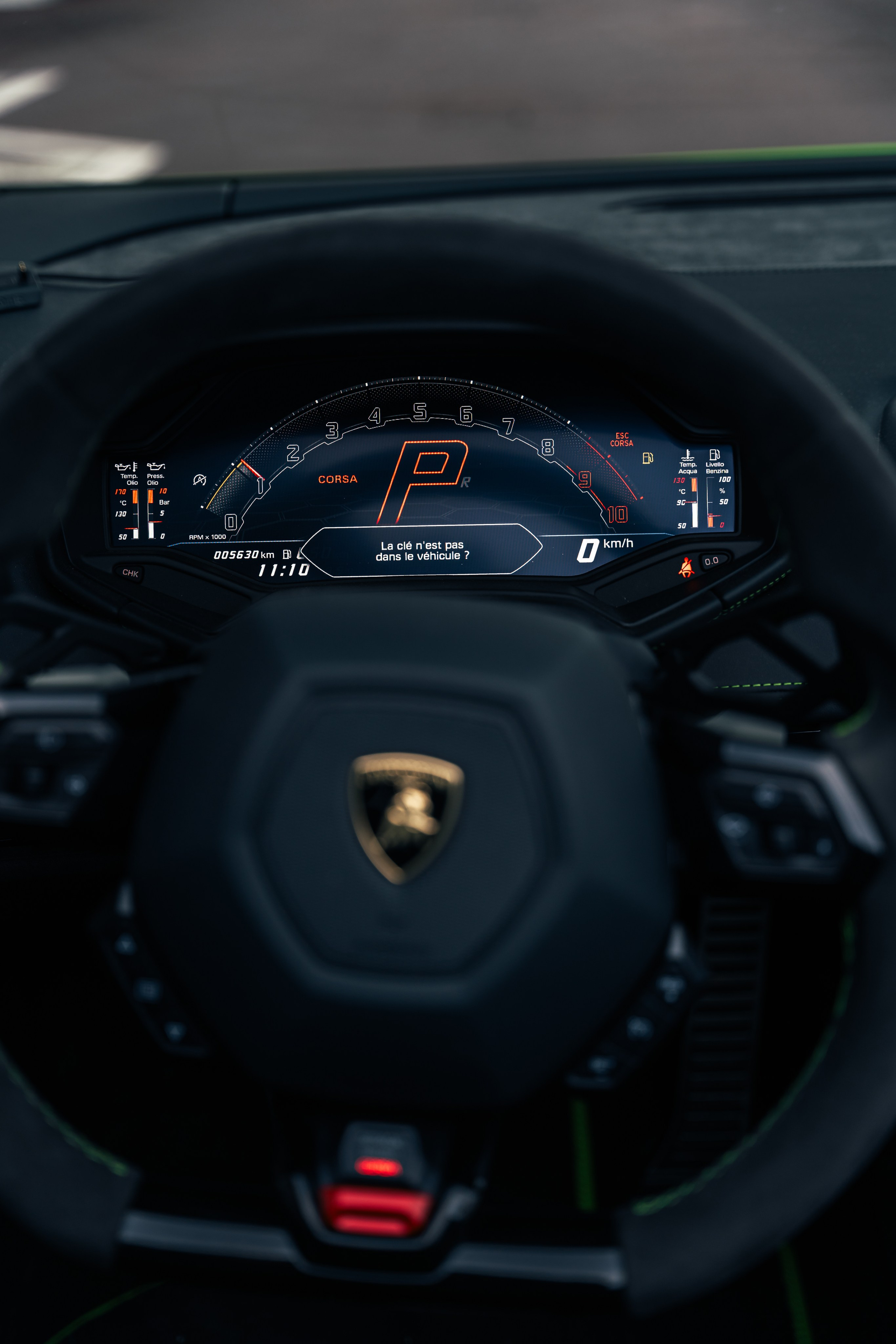 Lamborghini Huracan Evo Spyder. Photographe de voitures à Paris — Vitalii Motruk