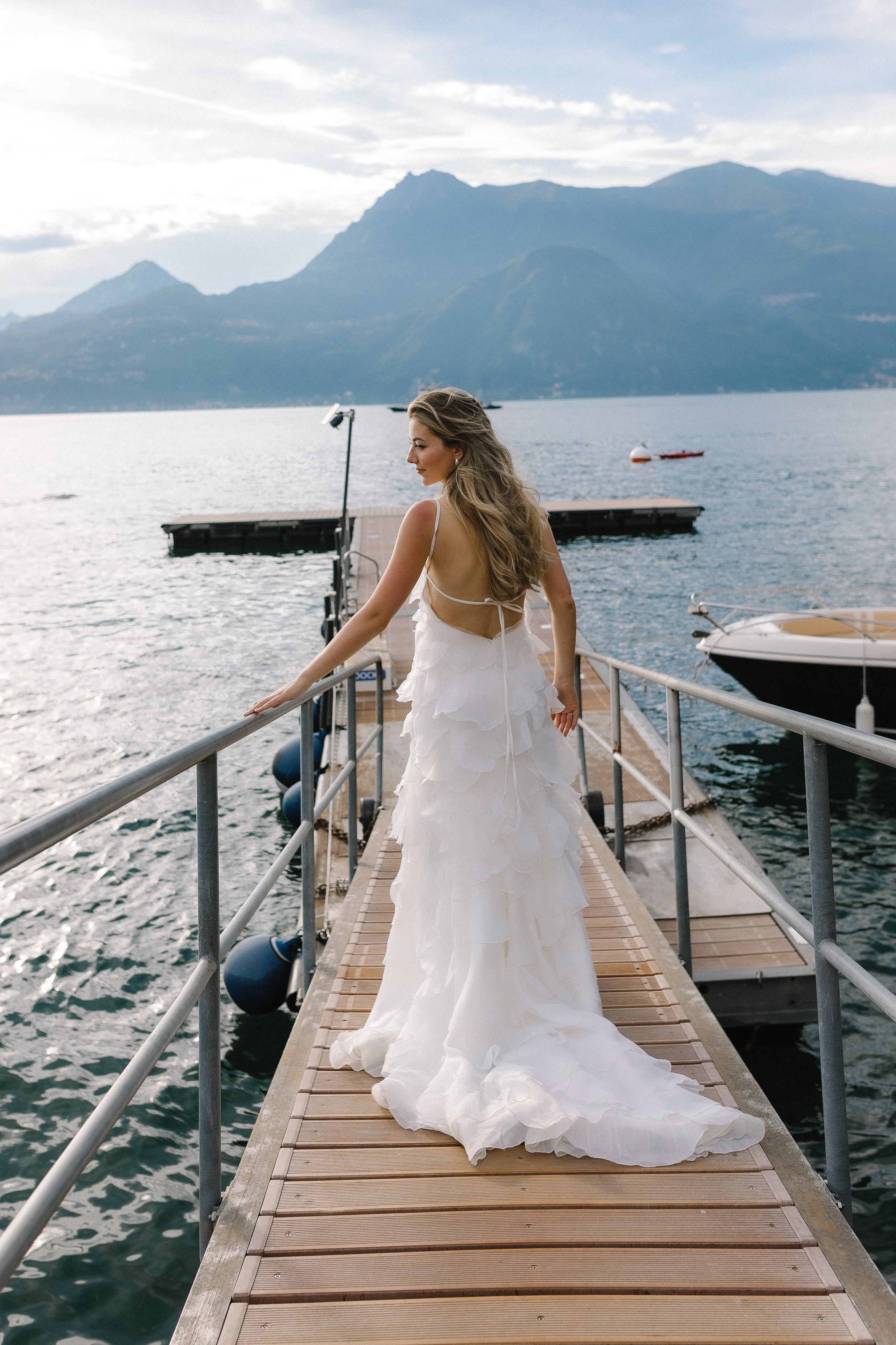 Lake Como Elopement Photography | Boat & Villa Monastero Wedding. Photographer in Italy Anna Linnik