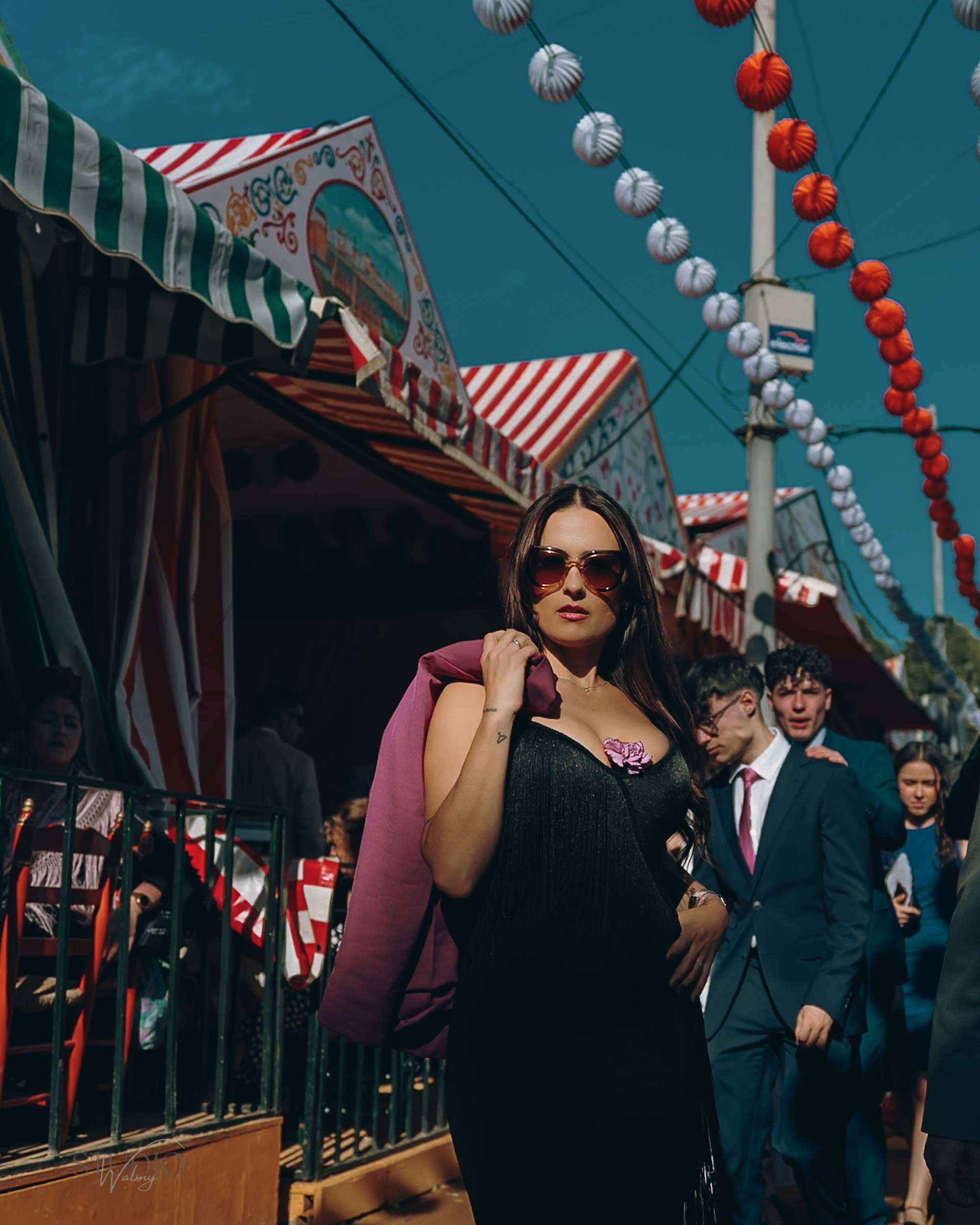 Sesión de fotos en feria de Abril de Sevilla. Inicio