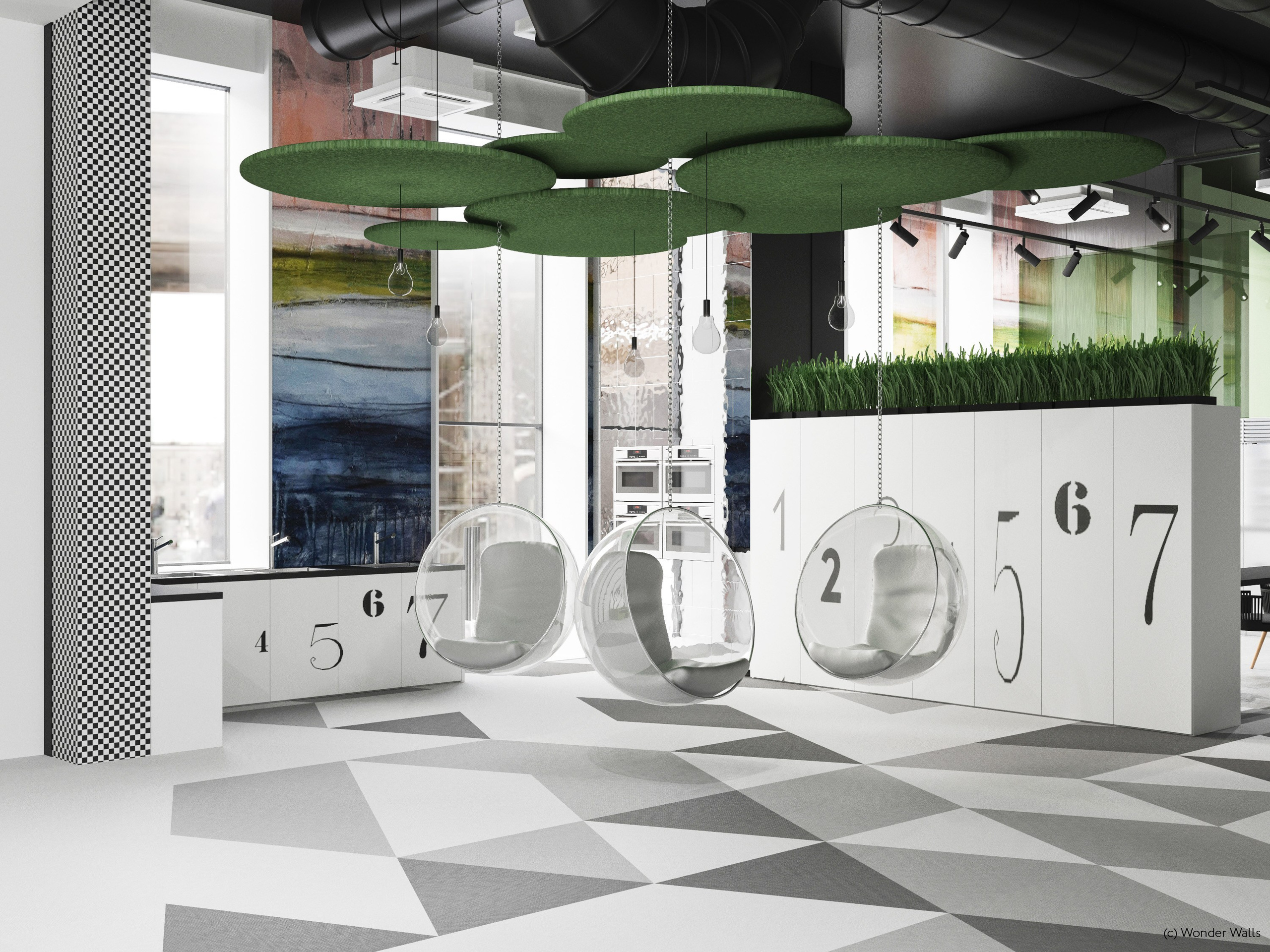 Public spaces. Interior design by Yuliya Shpeter