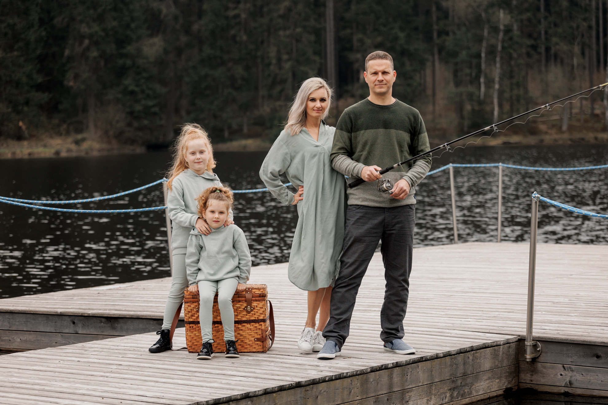 Рыбалка на озере. Семейный и свадебный фотограф в Франкфурте на Майне Алина Браун