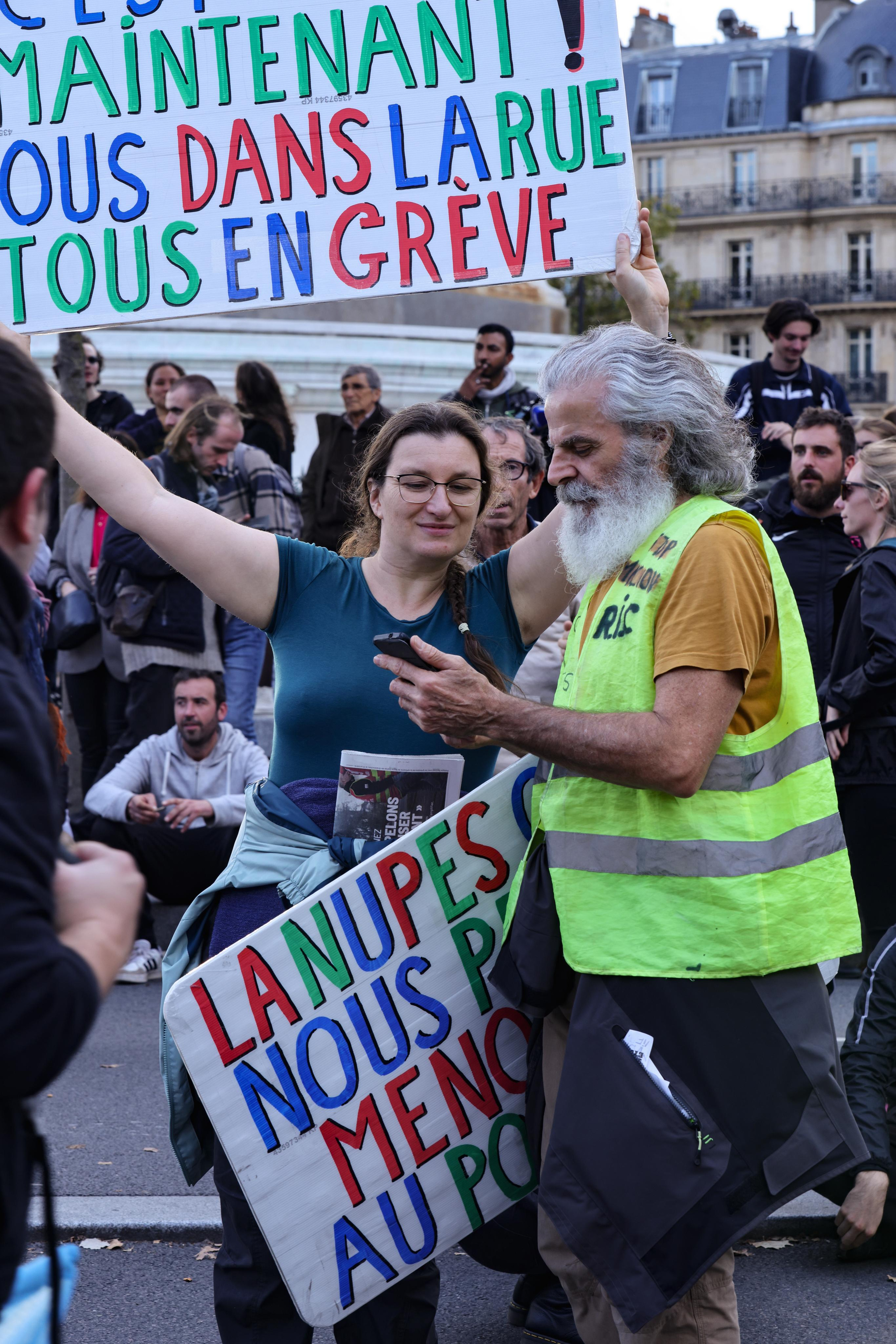 Manifestation 16 octobre 2022. Natalia Bogdanovska. Films et photographie corporate en France