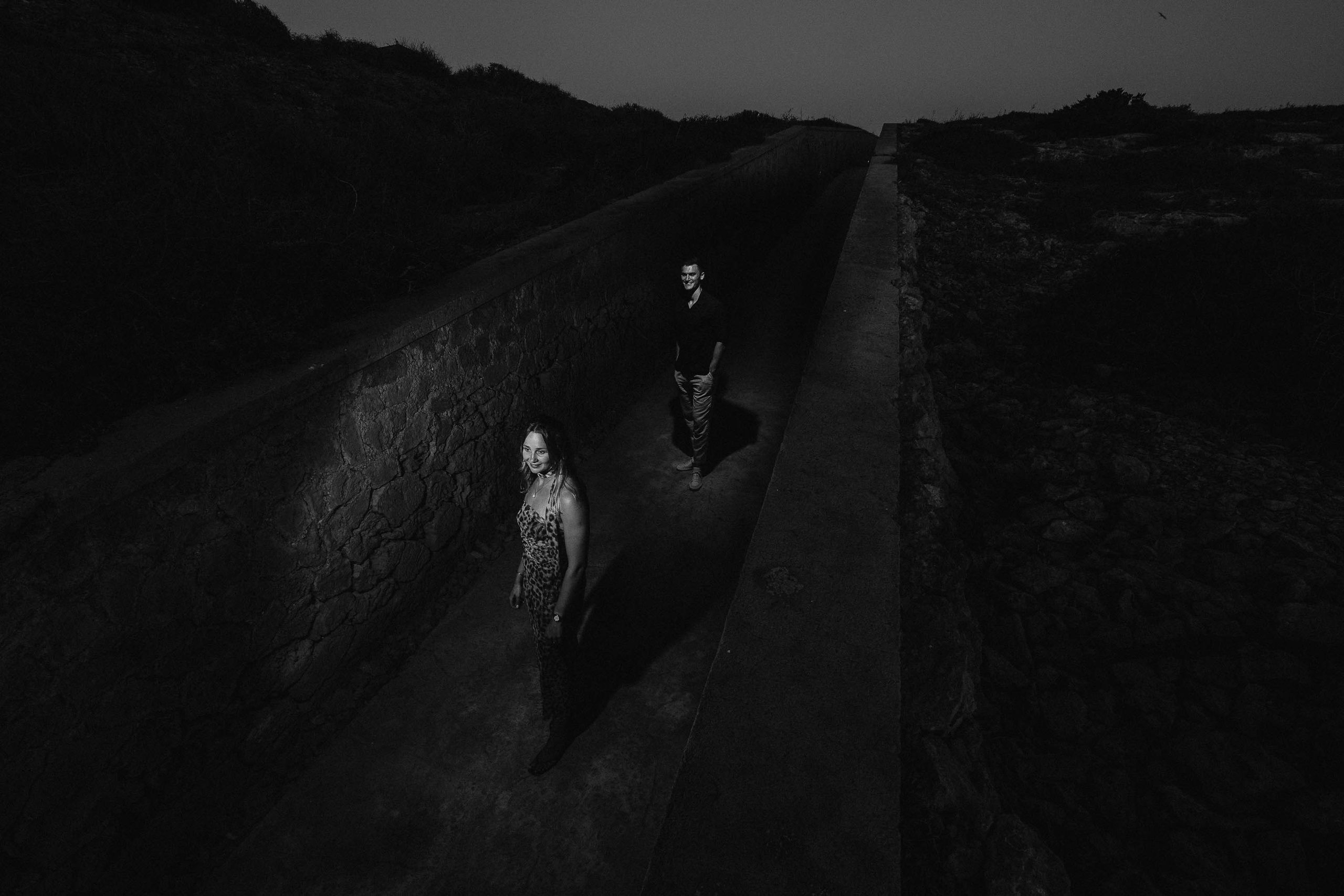 Dusk Wedding Proposal Cap Rocat. Mallorca Wedding, Corporate & Social Photographer