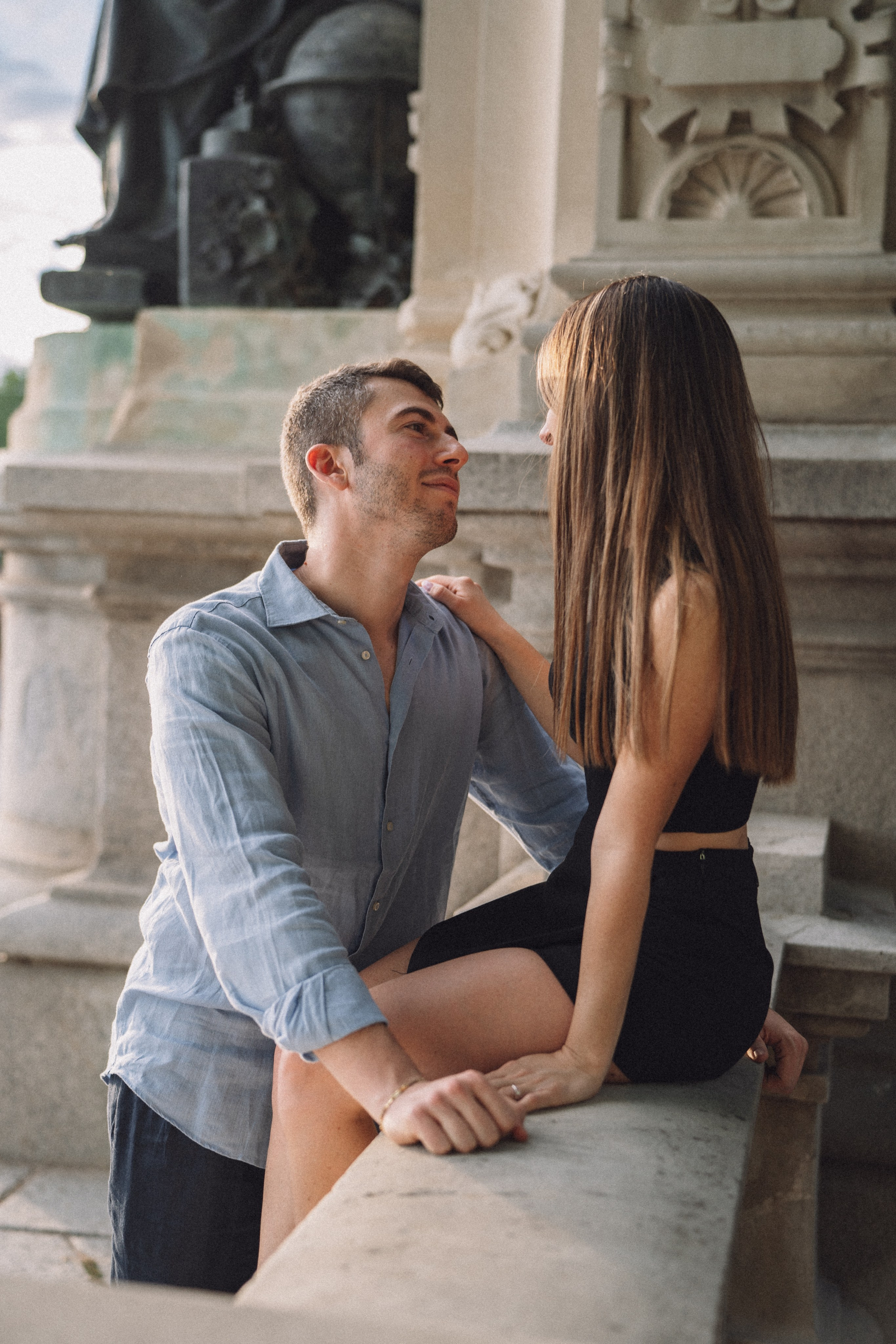 Sesiones de fotos de propuesta de matrimonio en Madrid. Fotógrafo en Madrid, España. Alyona Belyaninova