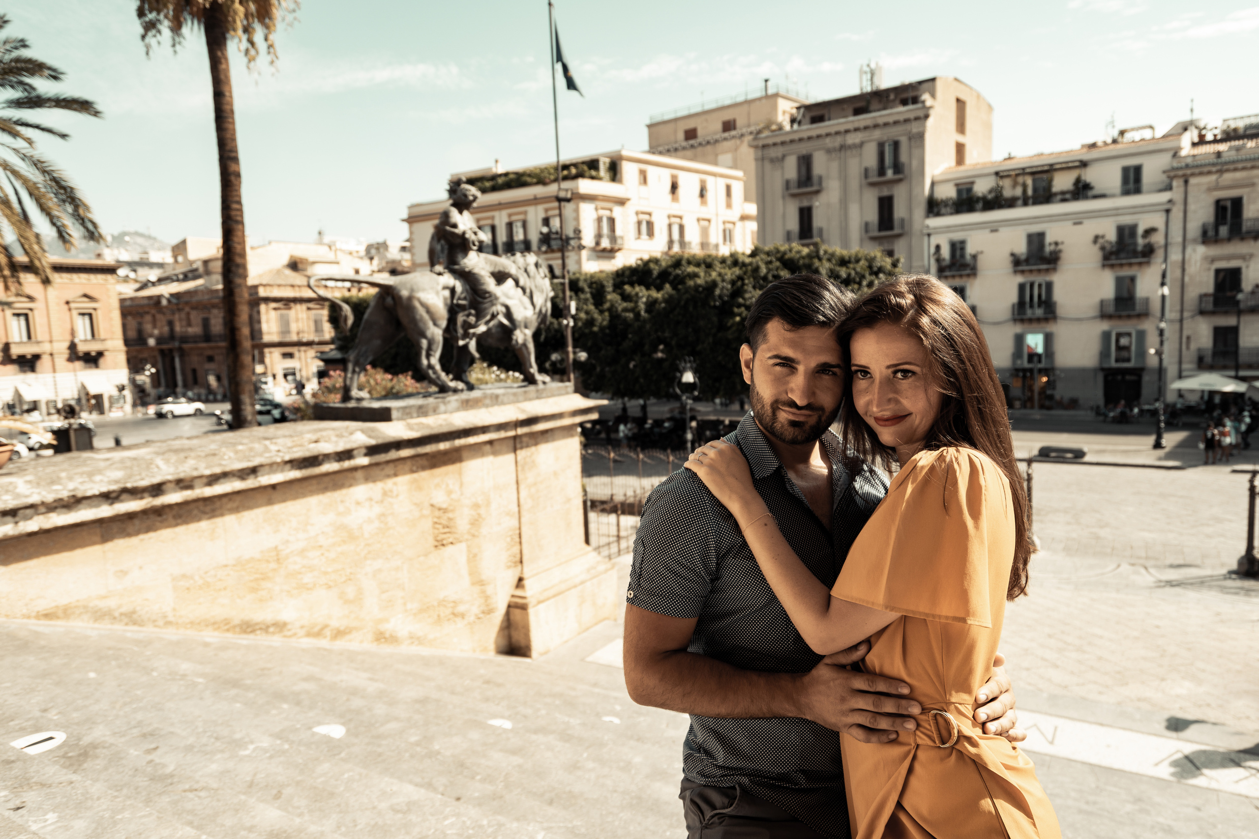 Романтическая съёмка Love story на Сицилии. Свадебный фотограф на Сицилии Гвидо Каналелла