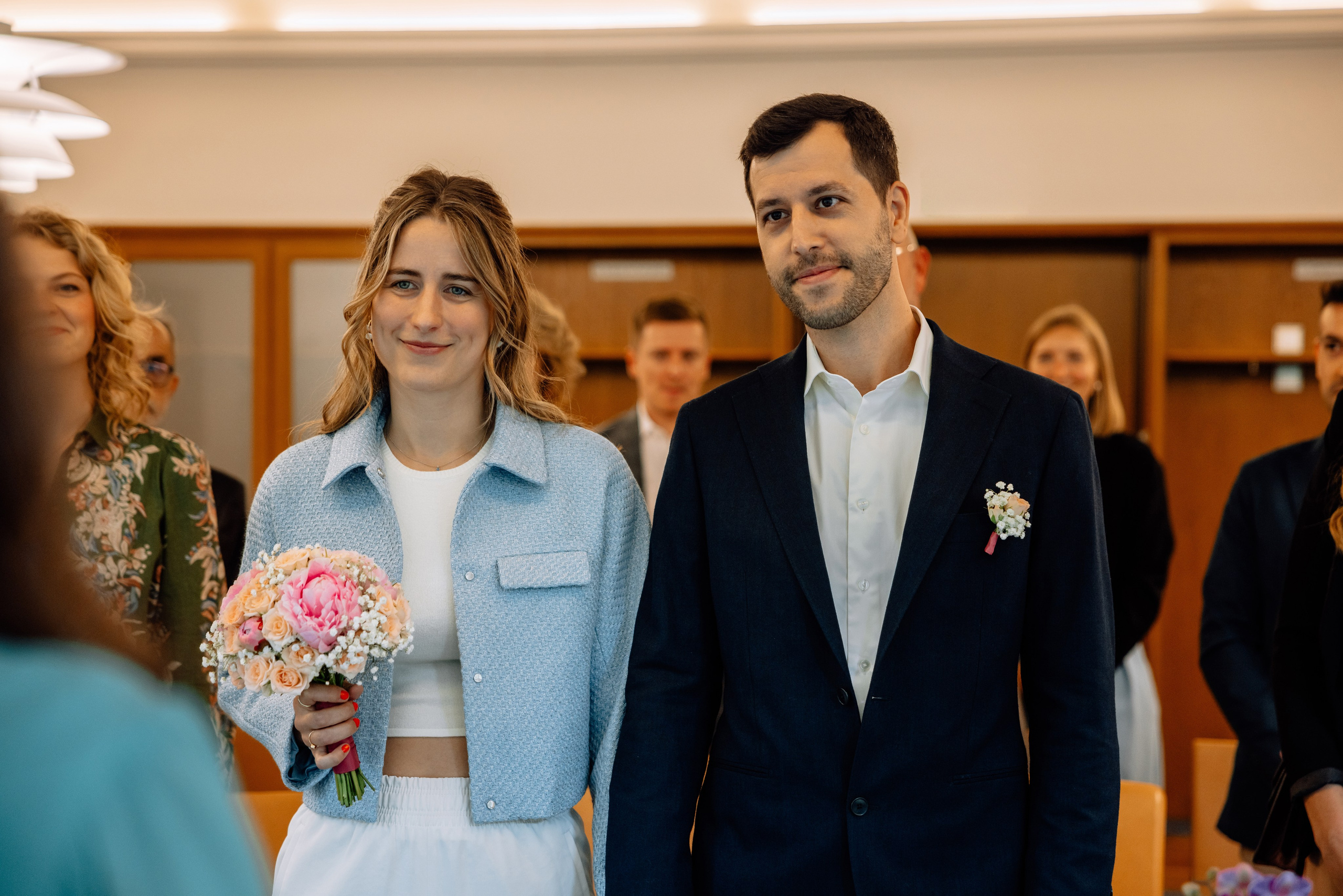 Romanrische Trauung im Standesamt Mandlstraße | München im Sommerlicht. Hochzeitsfotograf München Taufe Familienfotograf Tanja Mauke