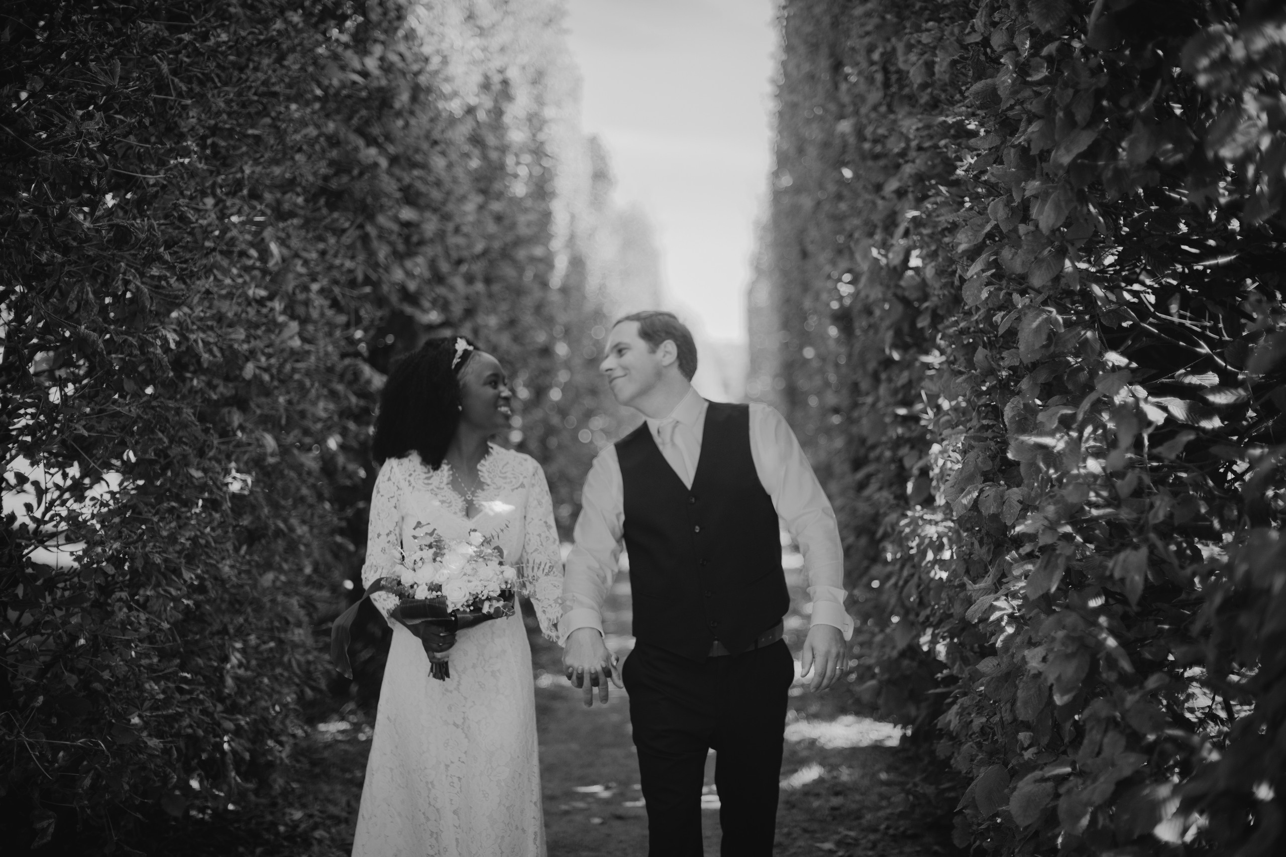 Wedding photography in Břevnov Monastery in Prague. Professional photographer in Prague Anastasia Haritonova