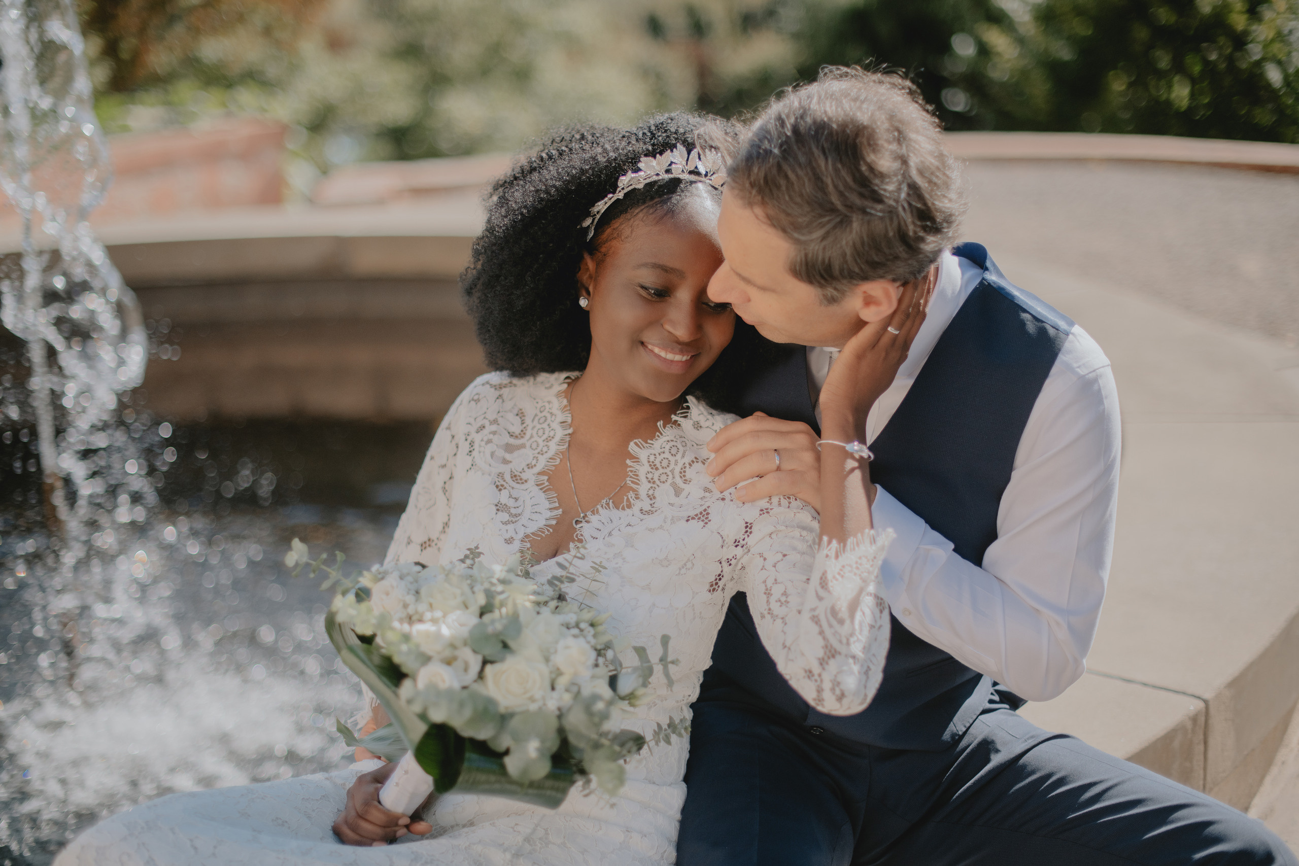Wedding photography in Břevnov Monastery in Prague. Professional photographer in Prague Anastasia Haritonova