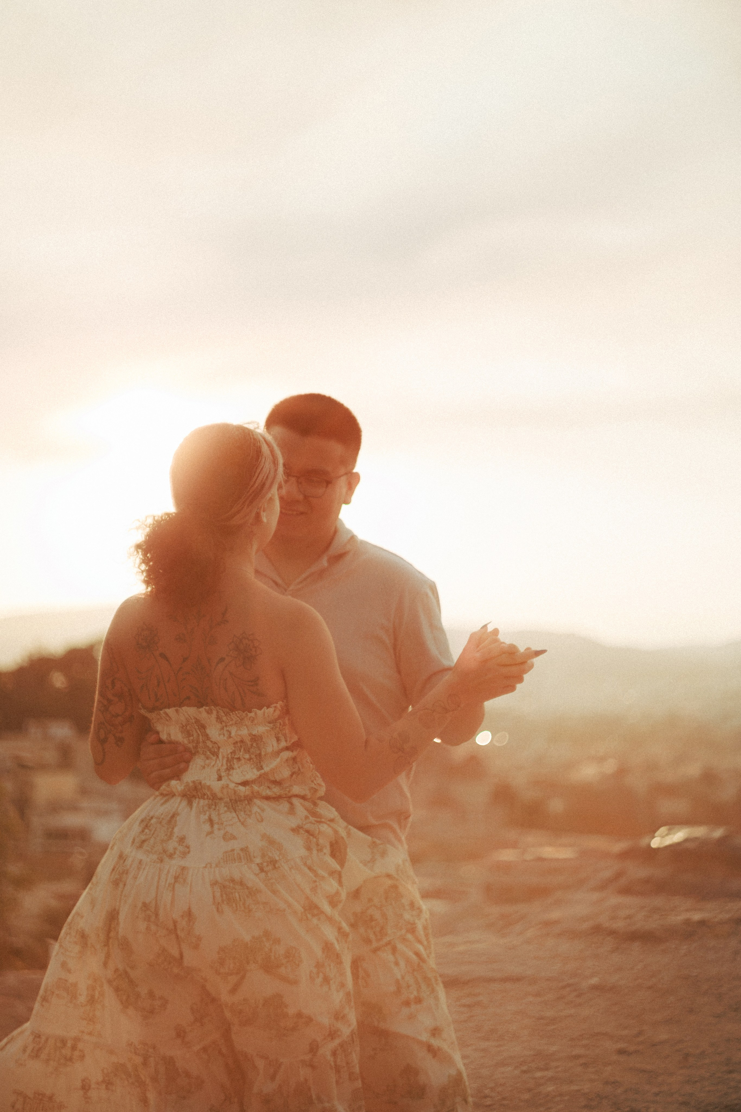 Proposal of Andrew to Natasha. Photographer in Greece Kristina