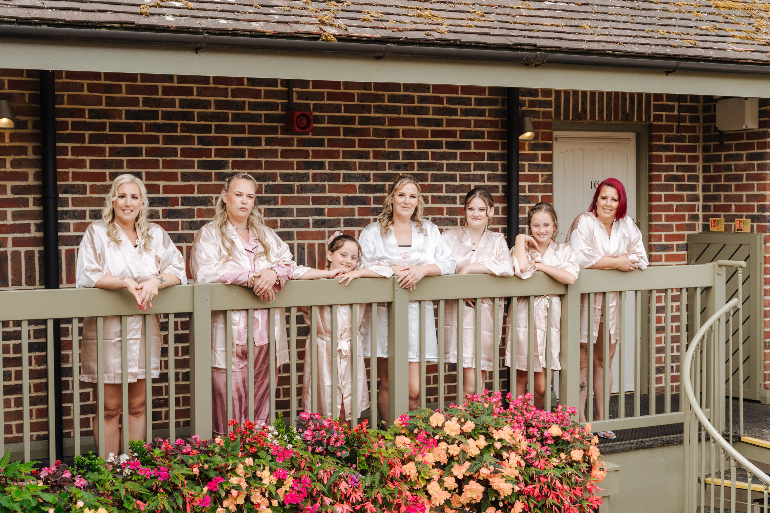 bride and bridesmaids, wedding photography in Reading