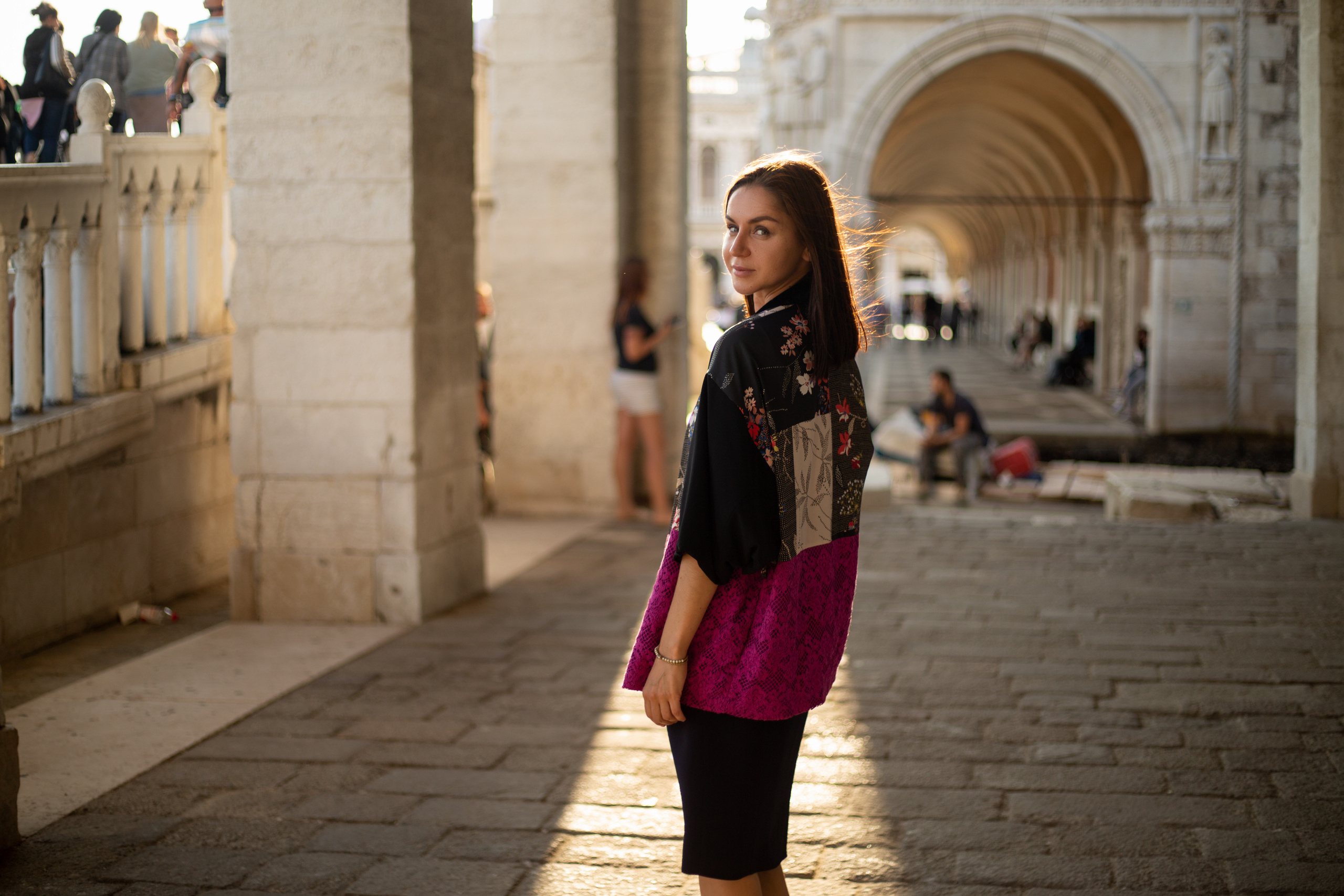 Photo session on a water taxi. Photographer in Venice, Viktoria Antonova