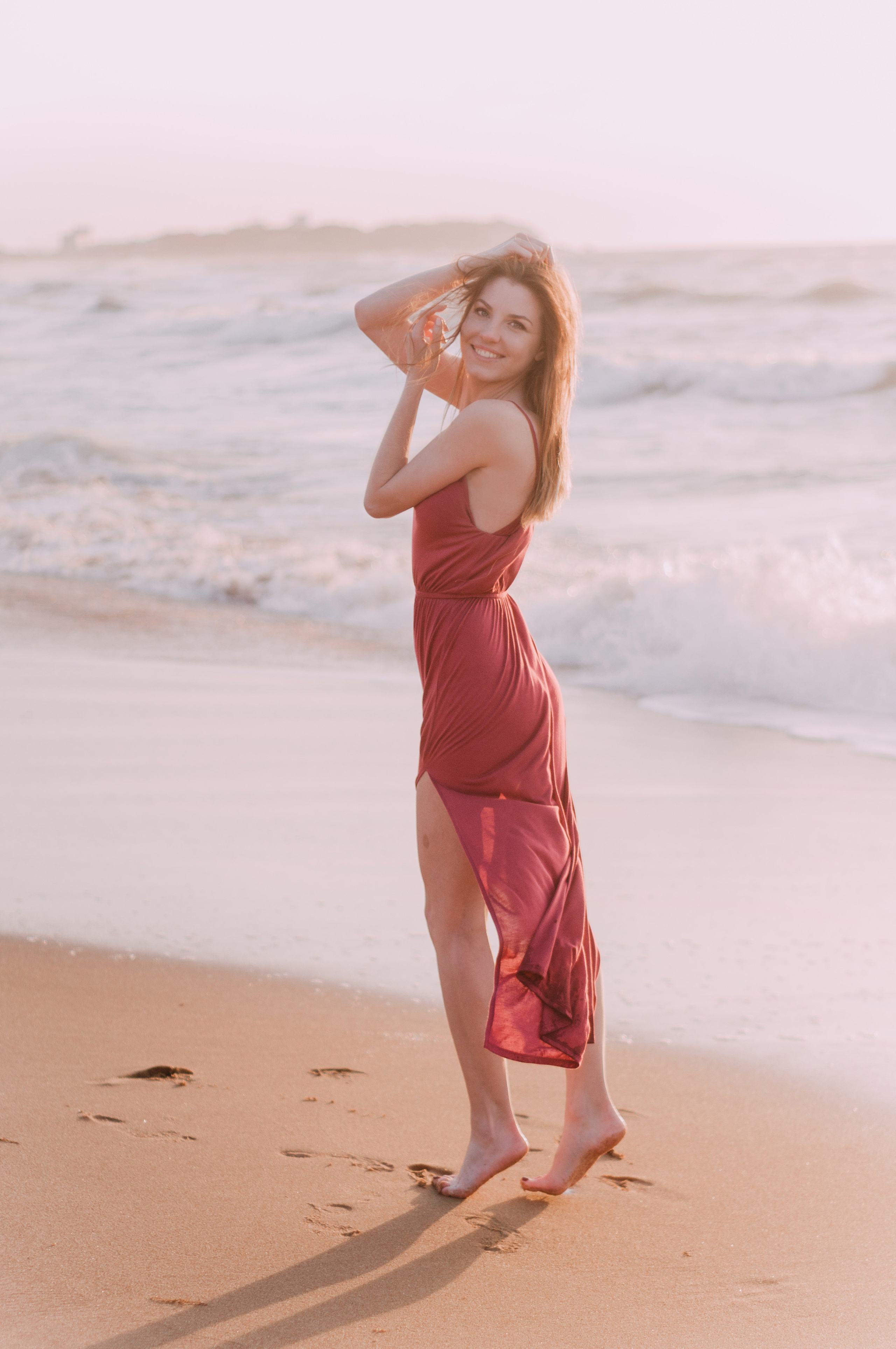 Kate photoshoot at the sea. Photographer Rouen, France