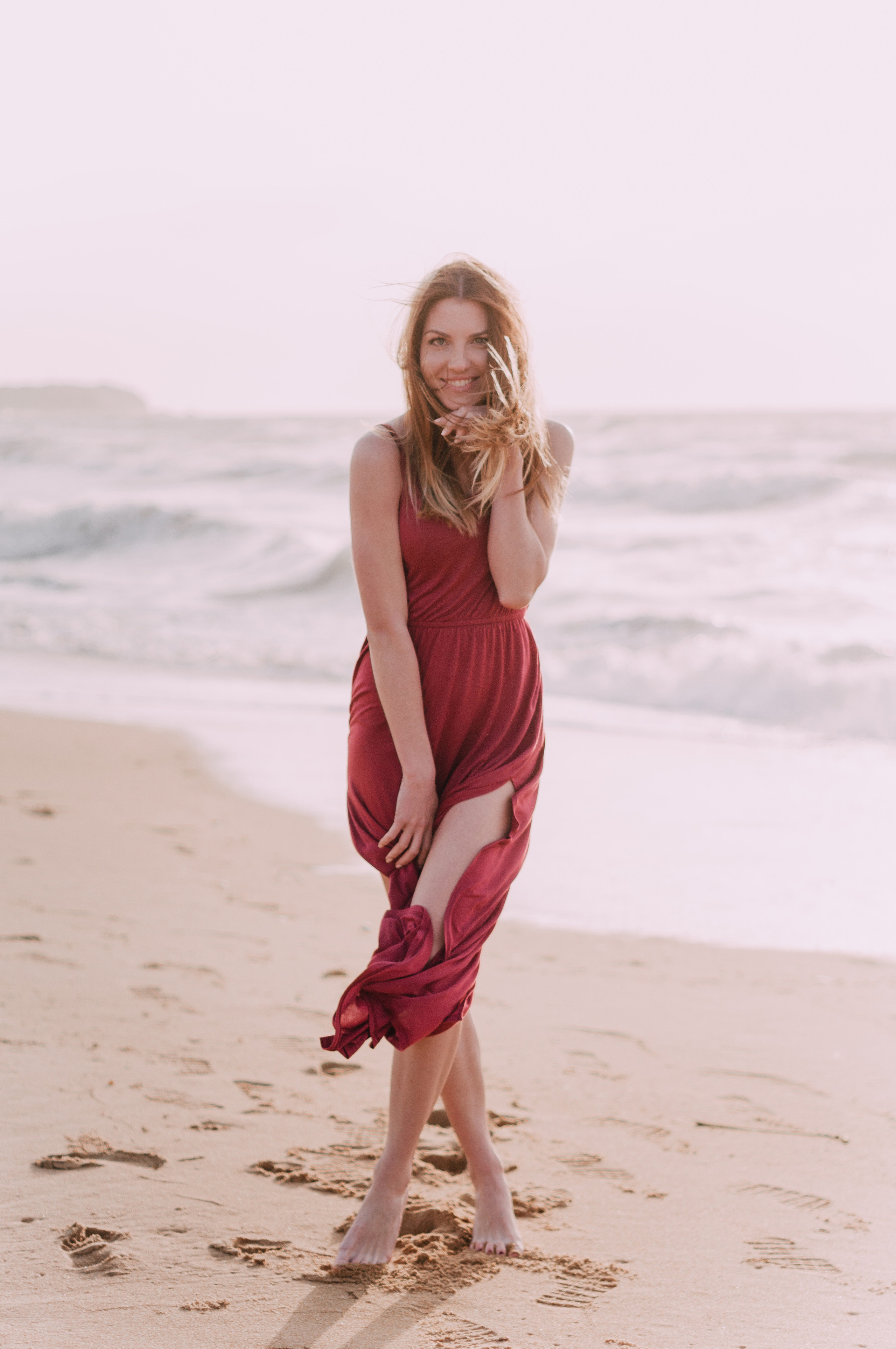Kate photoshoot at the sea. Photographer Rouen, France
