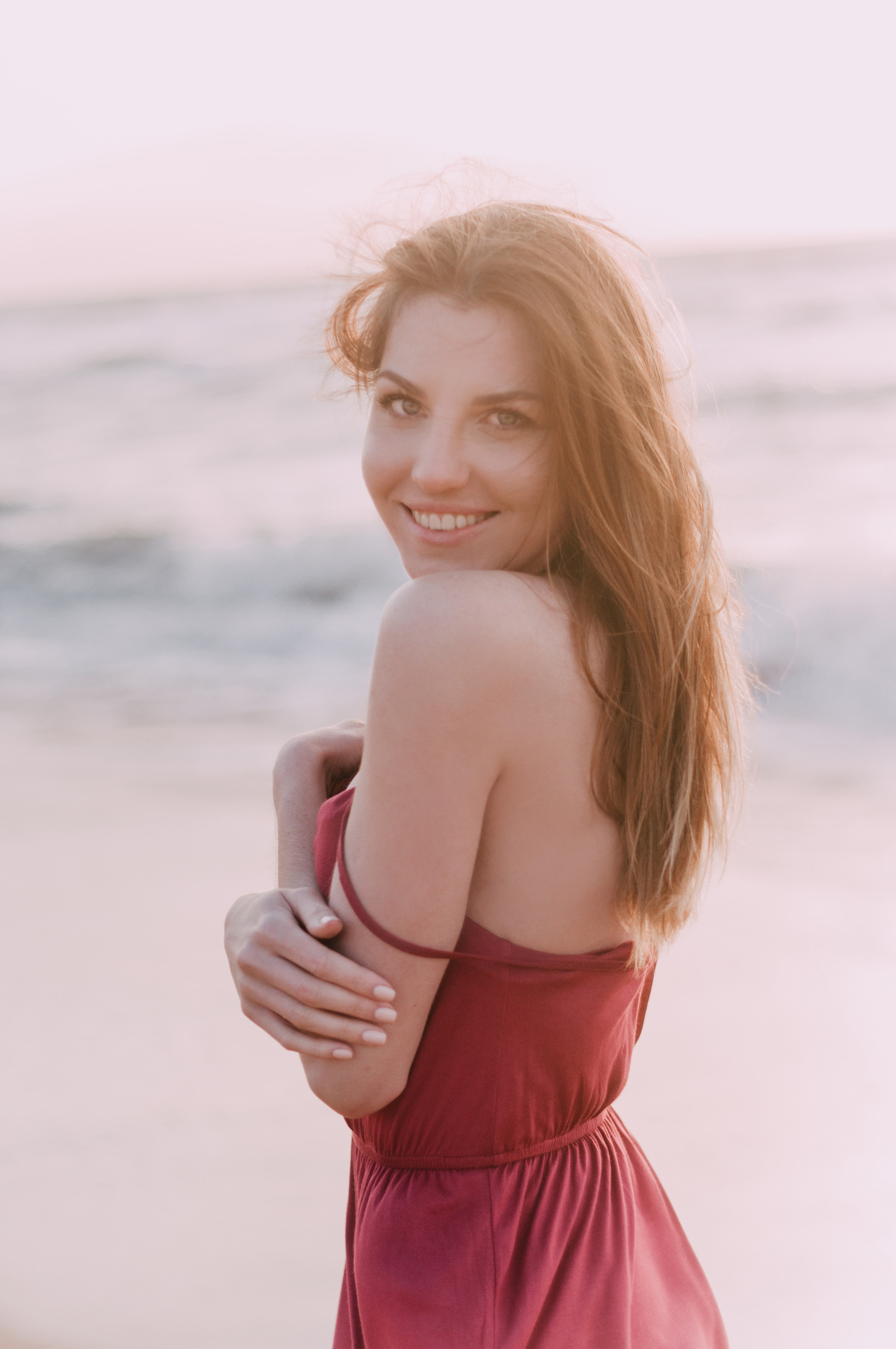 Kate photoshoot at the sea. Photographer Rouen, France