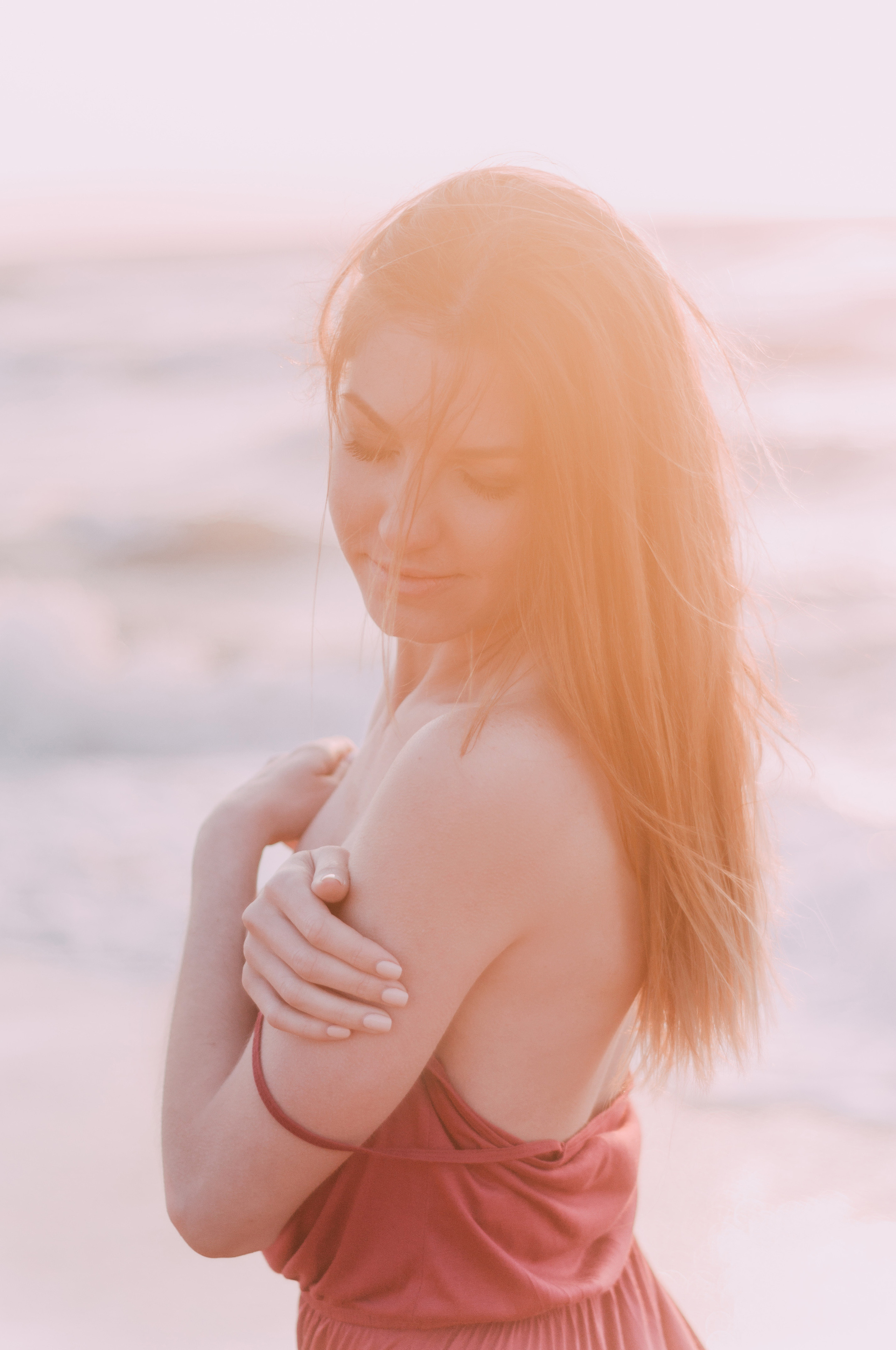 Kate photoshoot at the sea. Photographer Rouen, France