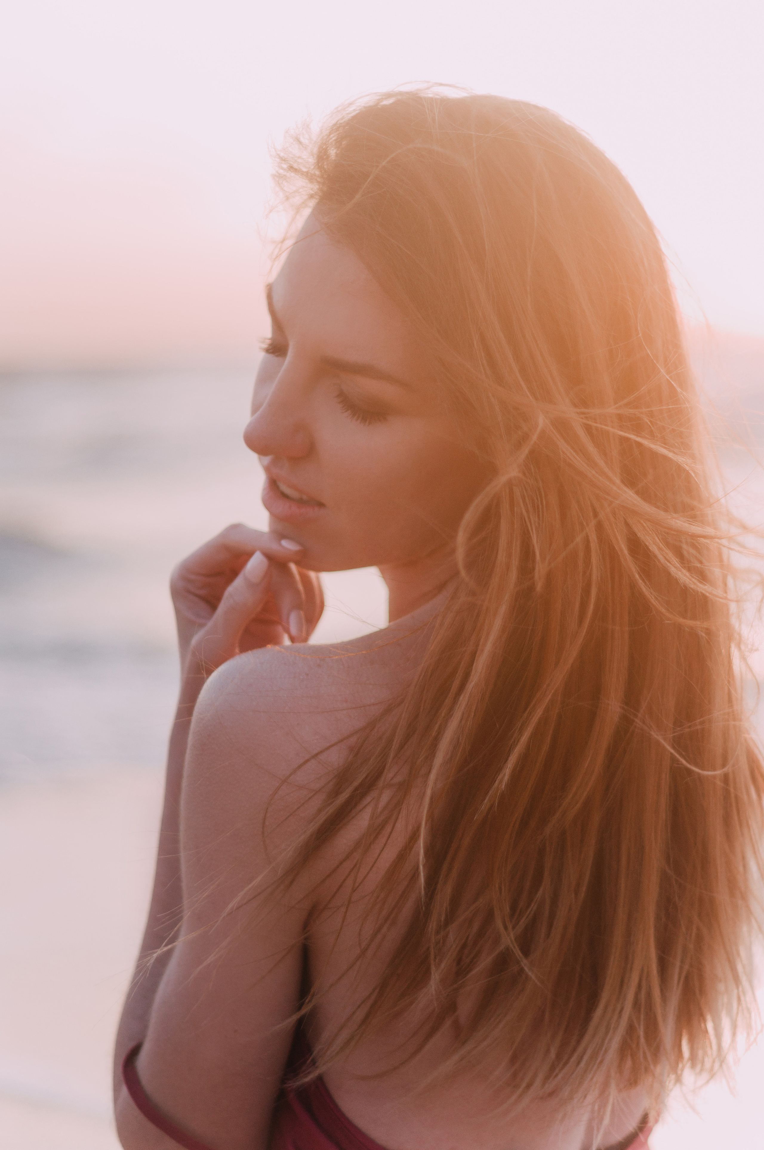 Kate photoshoot at the sea. Photographer Rouen, France