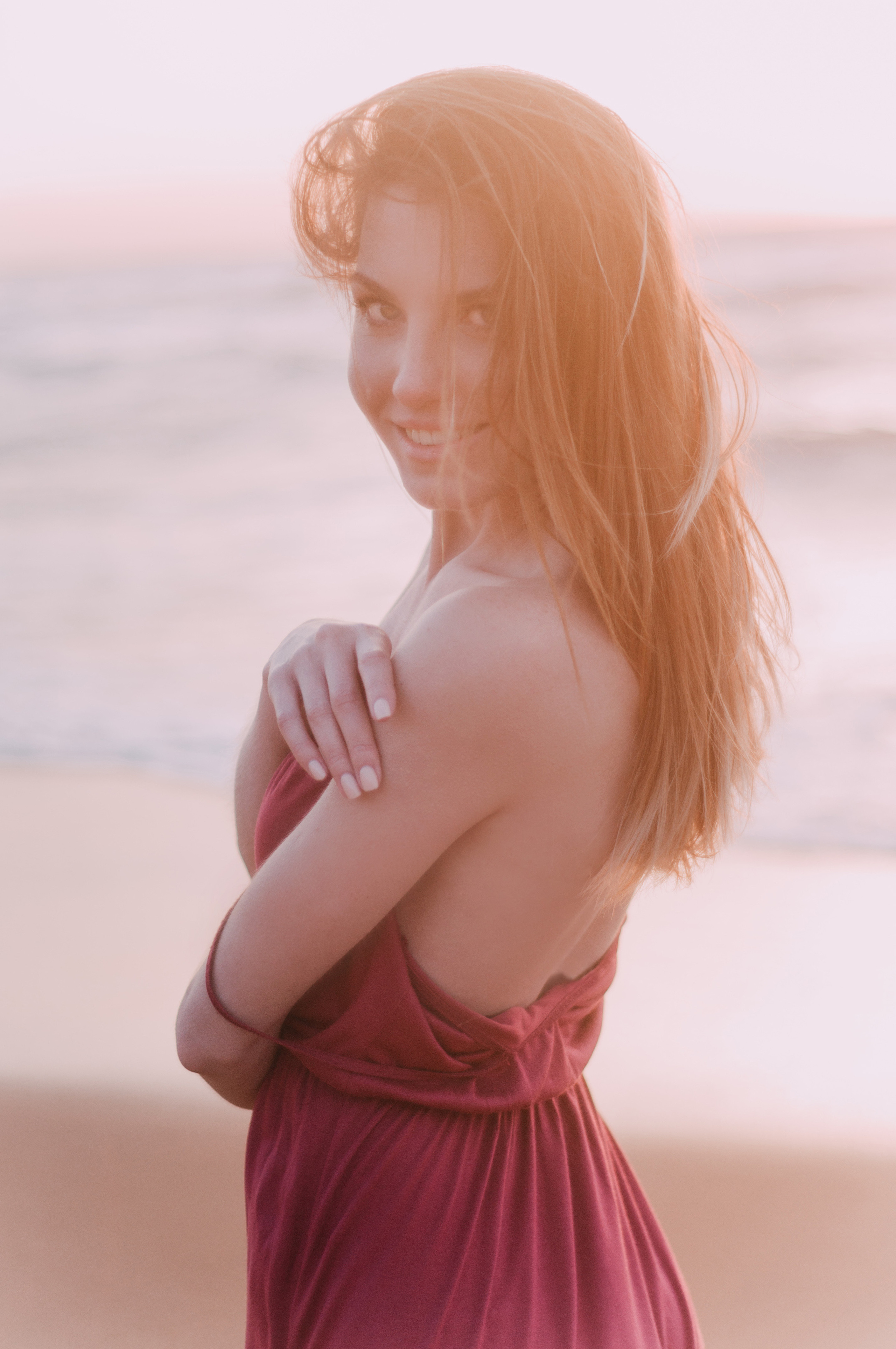 Kate photoshoot at the sea. Photographer Rouen, France