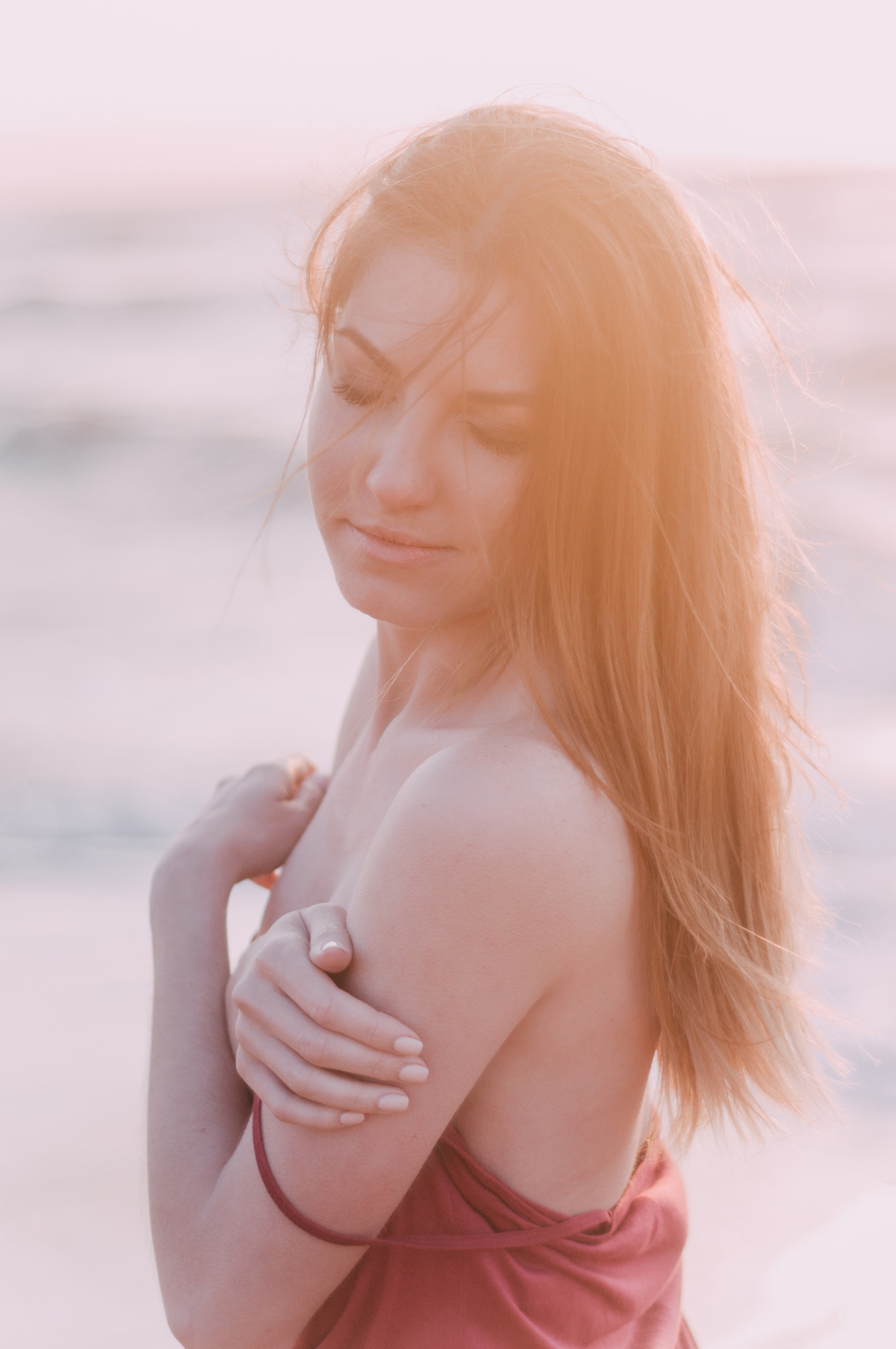 Kate photoshoot at the sea. Photographer Rouen, France