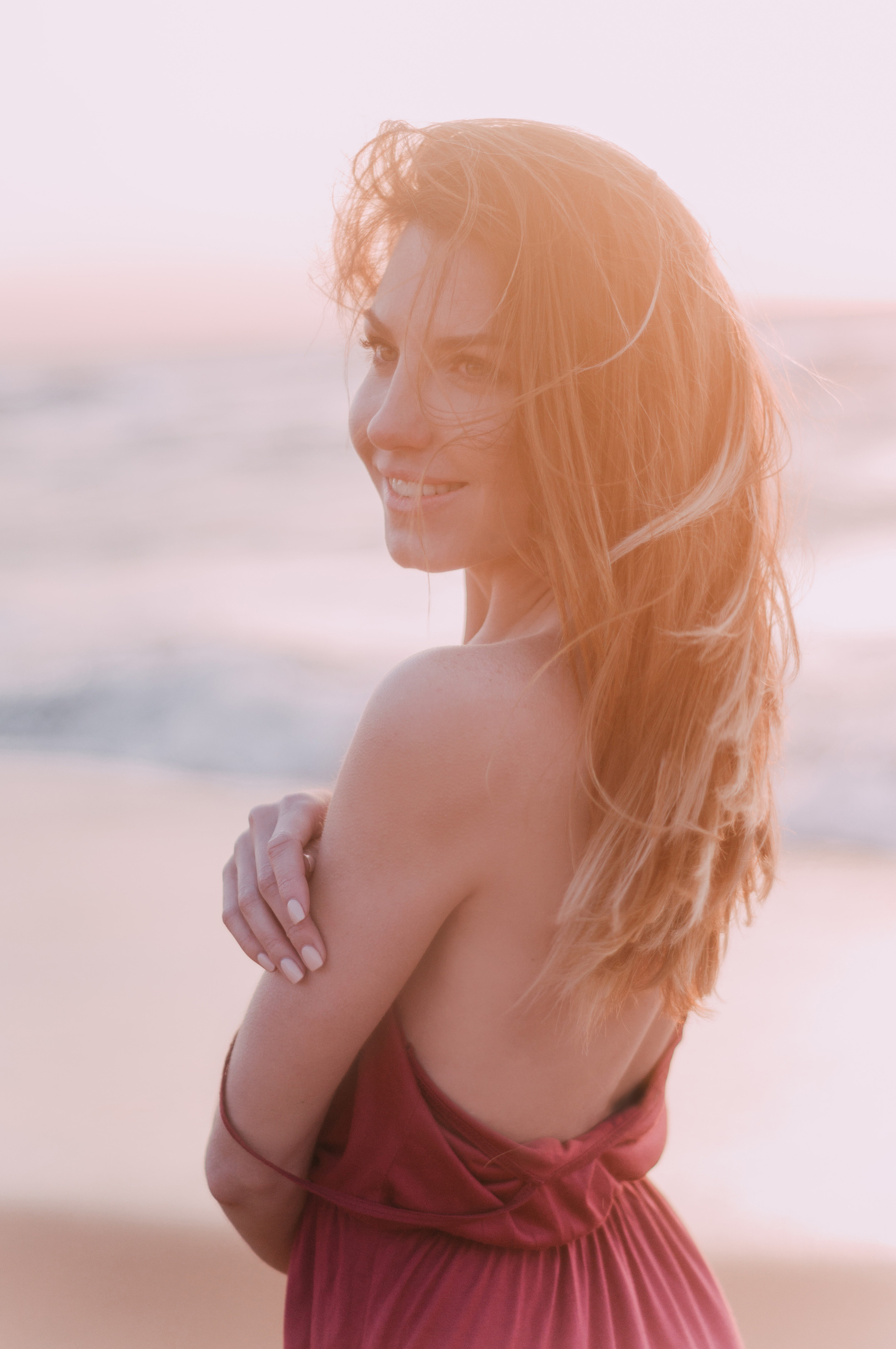 Kate photoshoot at the sea. Photographer Rouen, France