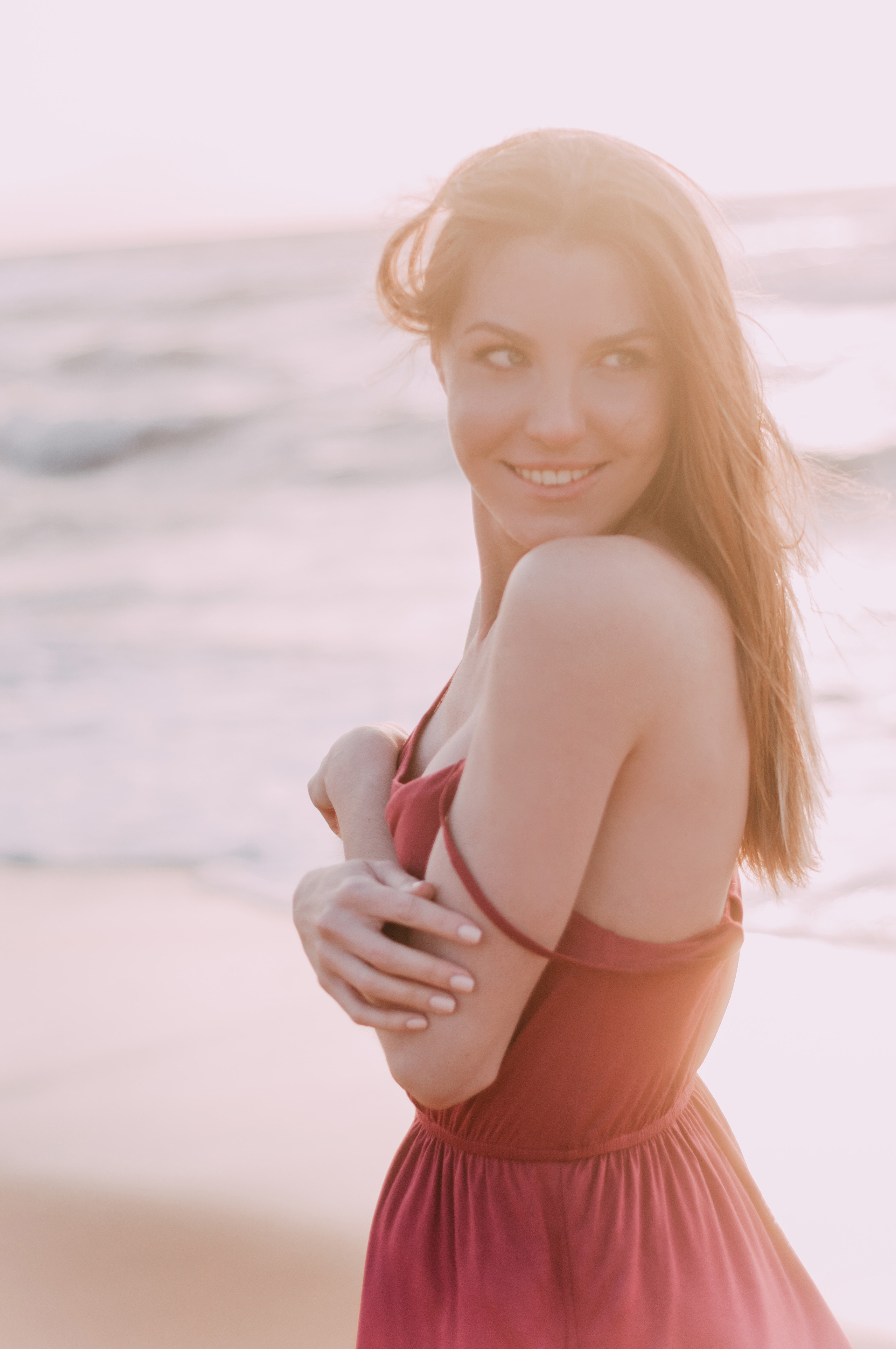 Kate photoshoot at the sea. Photographer Rouen, France