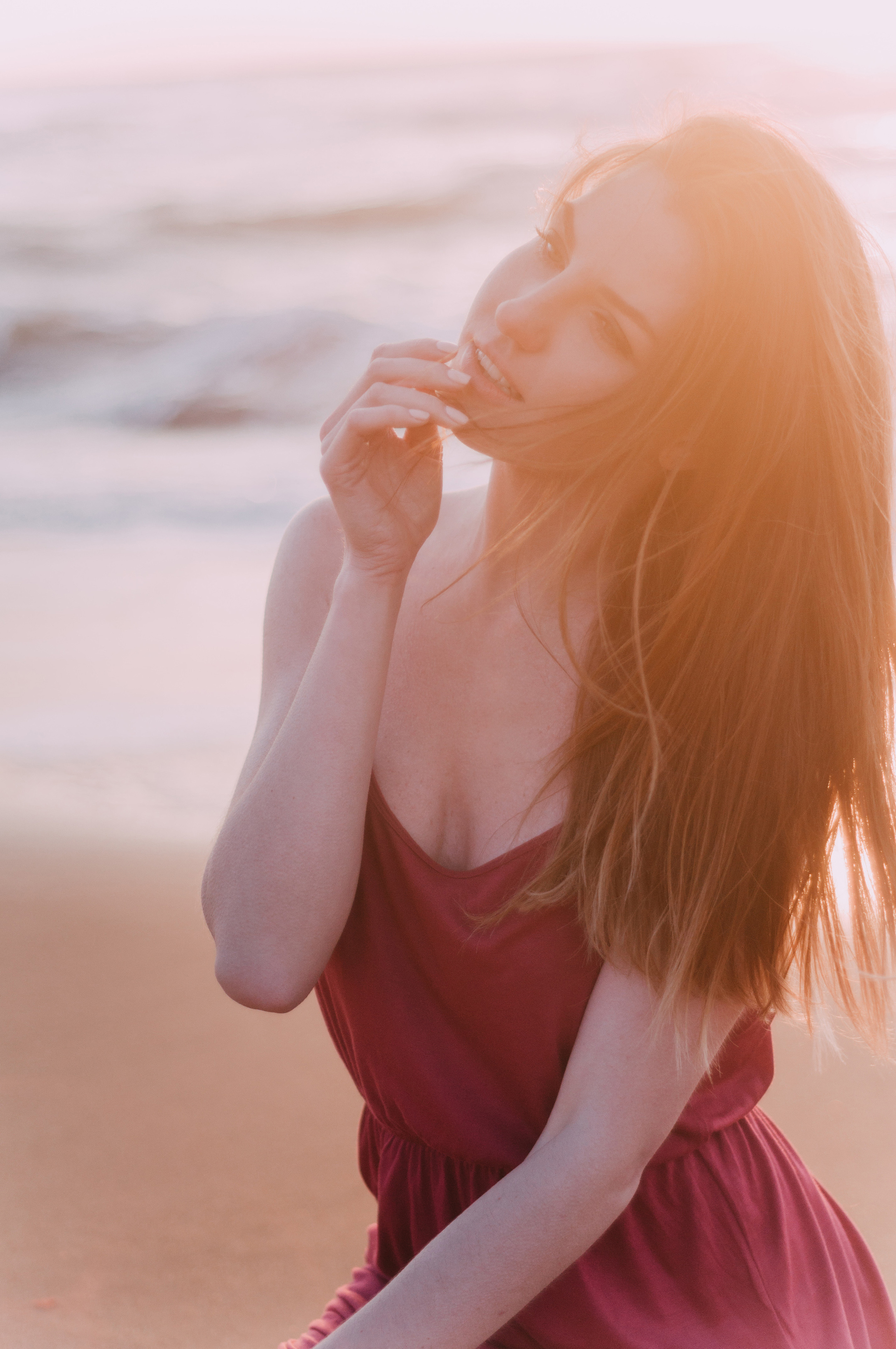 Kate photoshoot at the sea. Photographer Rouen, France