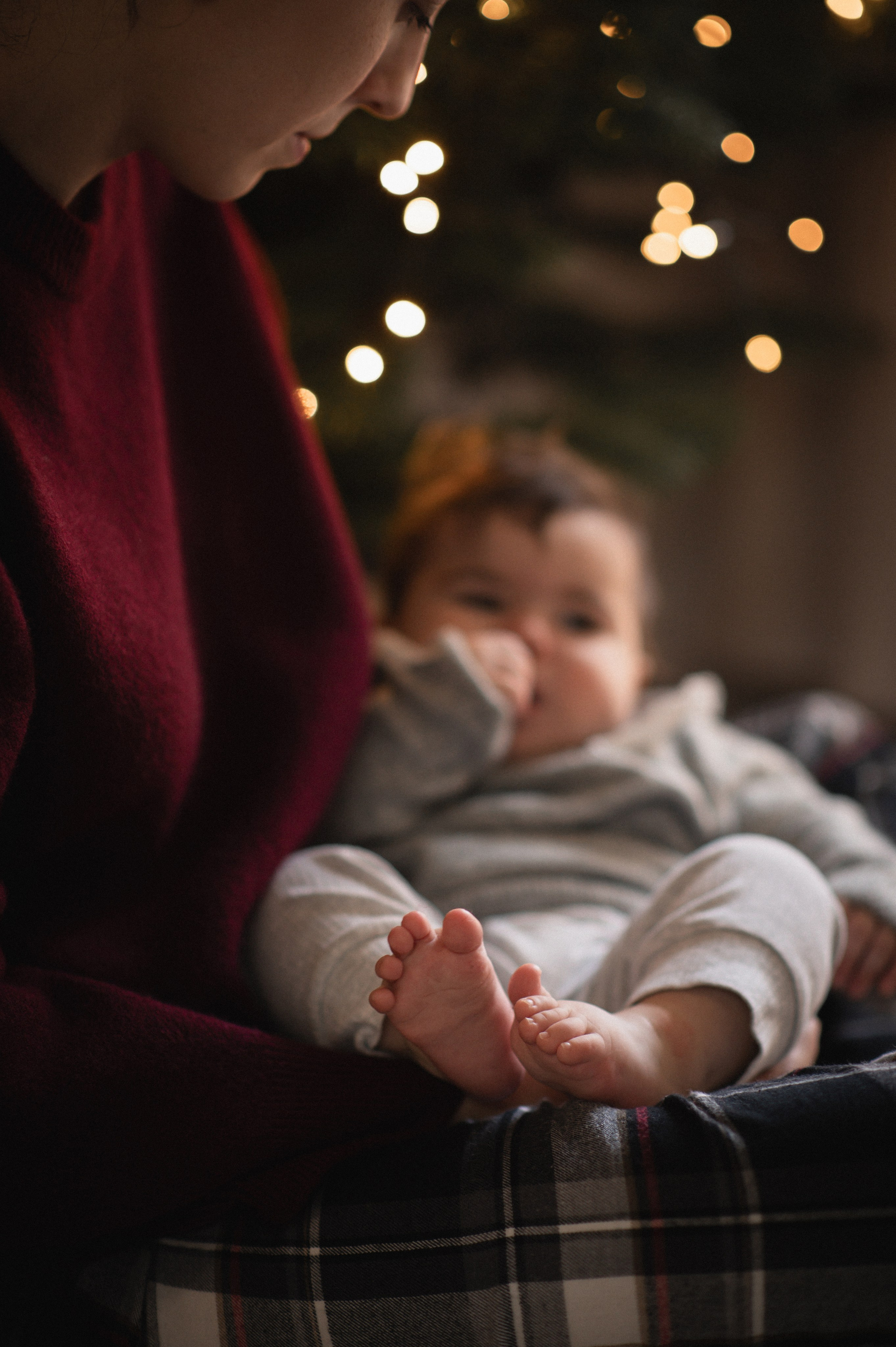 First Christmas. Family, children, portrait, and event photography in Thessaloniki