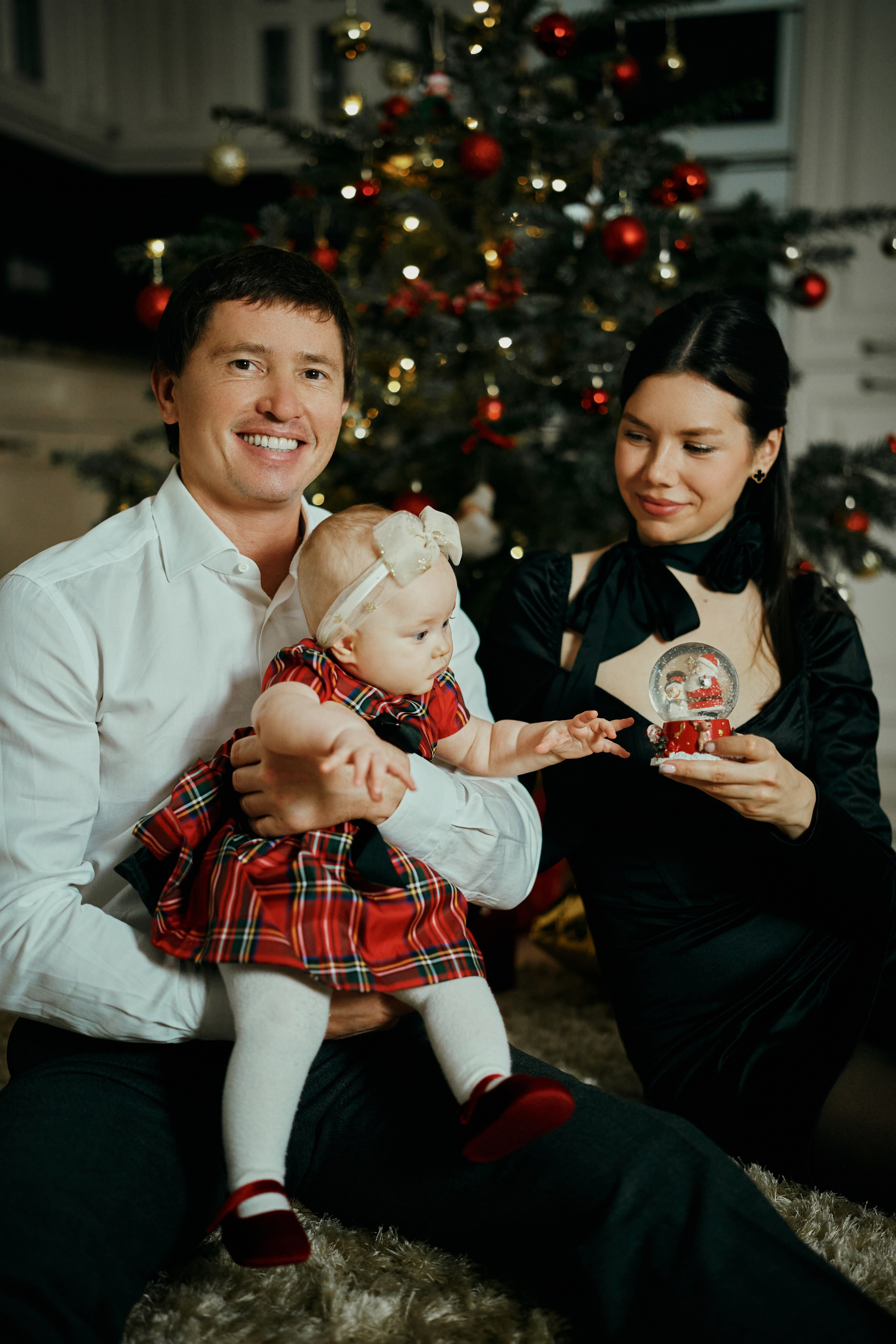 Юрий, Наталья и Алина. Первый новый год. Фотограф в Барселоне Жанна Захарченко