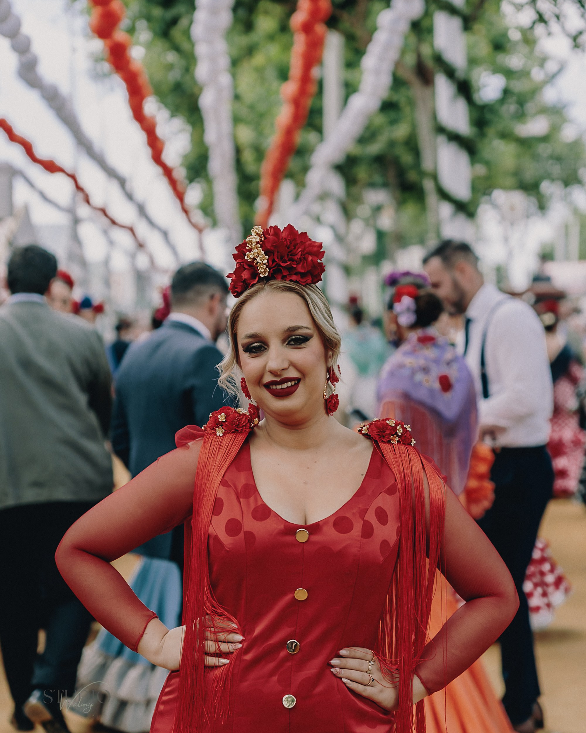 Sesión de fotos en feria de Abril de Sevilla. Inicio