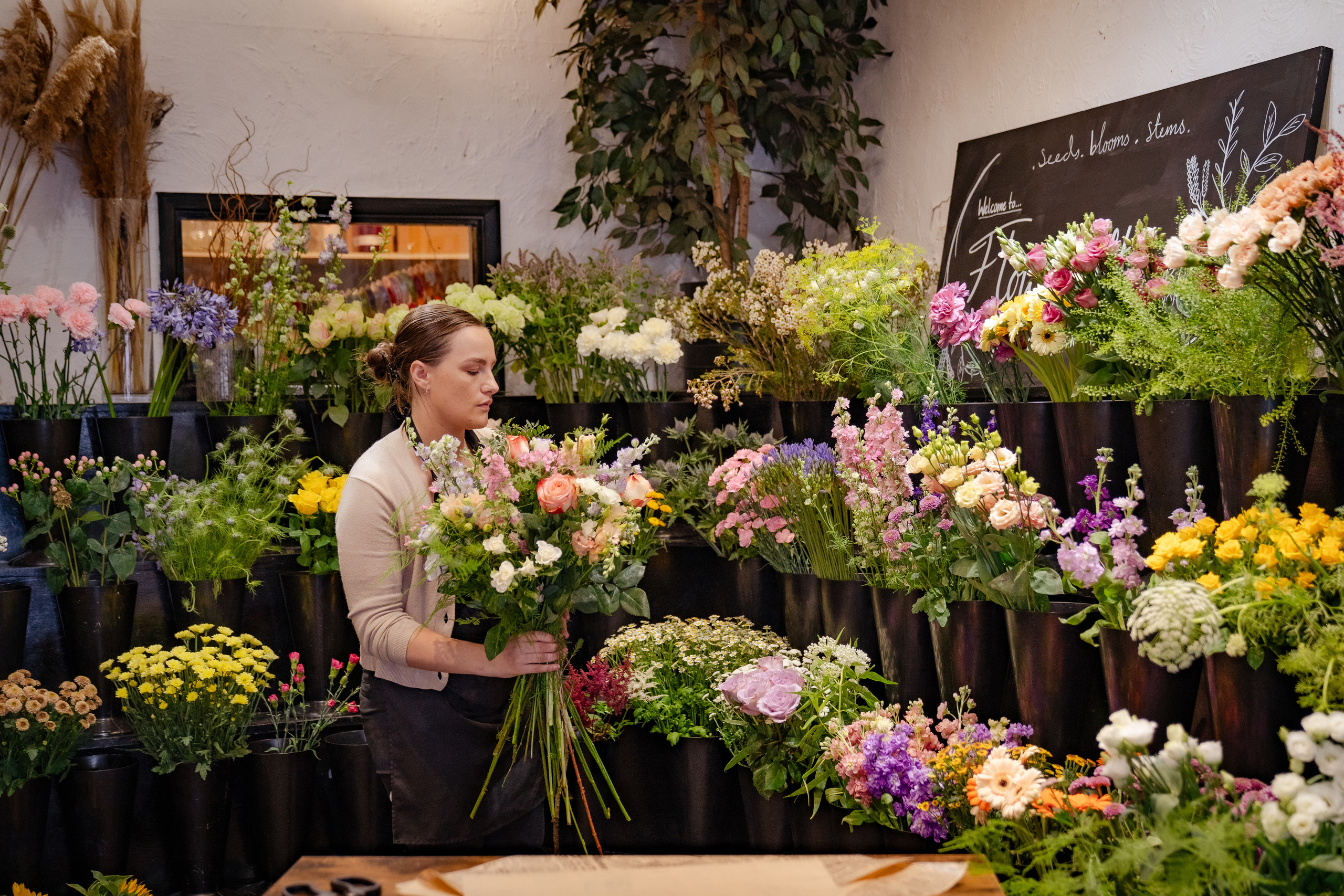 Flower shop photography. Newcastle Upon Tyne Photographer Yana Balatskaya