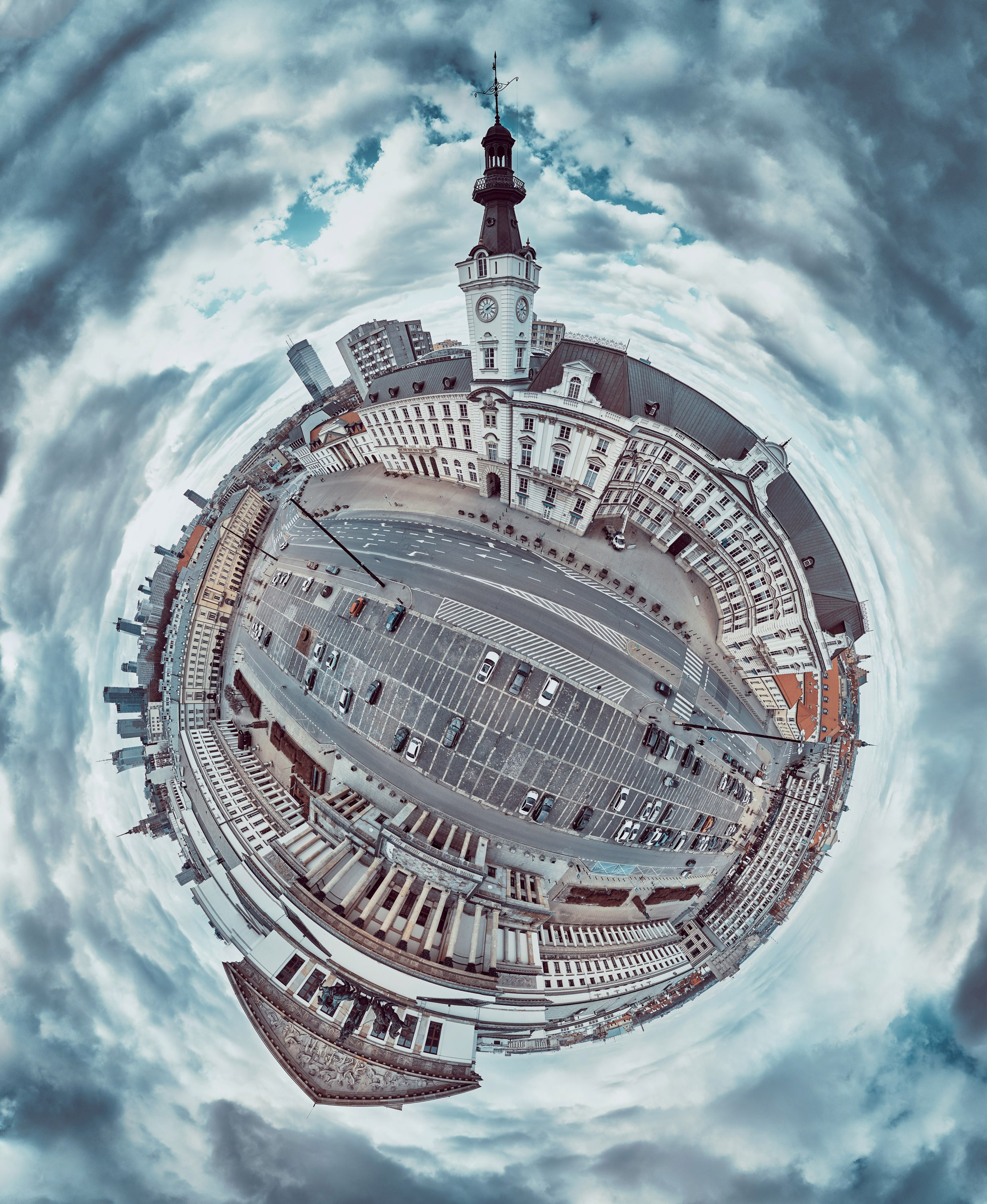 Panoramy lotnicze 360 „Little Planet” znanych miejsc Warszawy. Андрей Шипилов — Фотография & Видеография