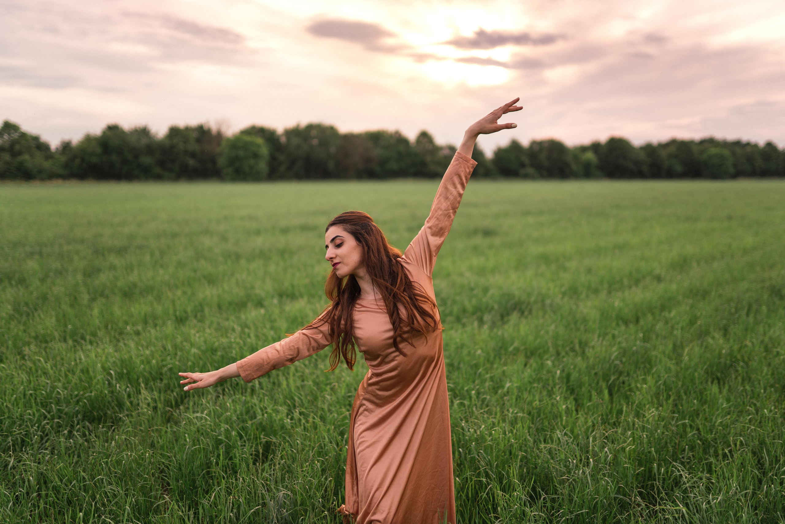 Sunset with Ballett Releve. Photography and bodyart in Cologne — Sylvette Loda