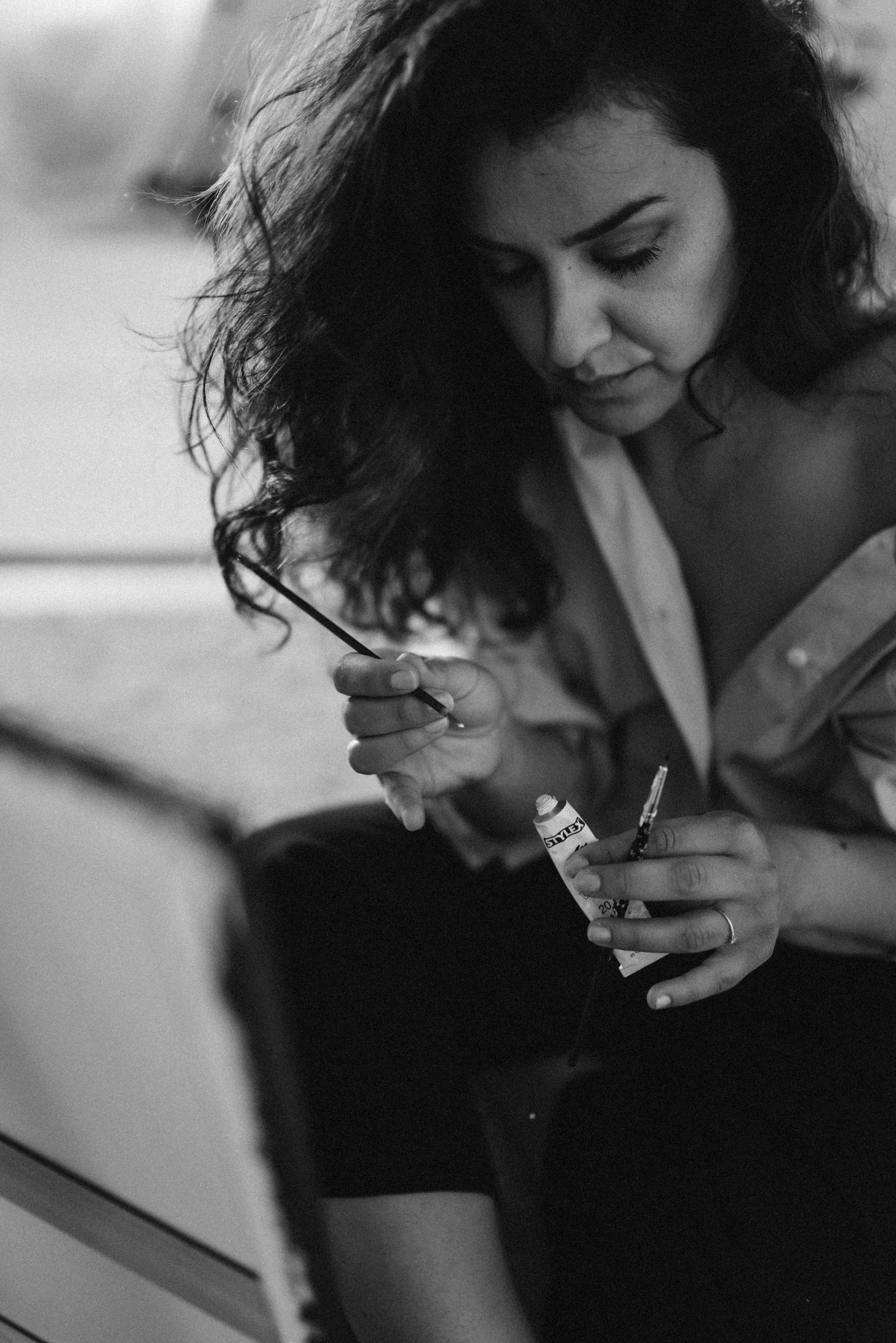 The artist Bahareh. Photography and bodyart in Cologne — Sylvette Loda