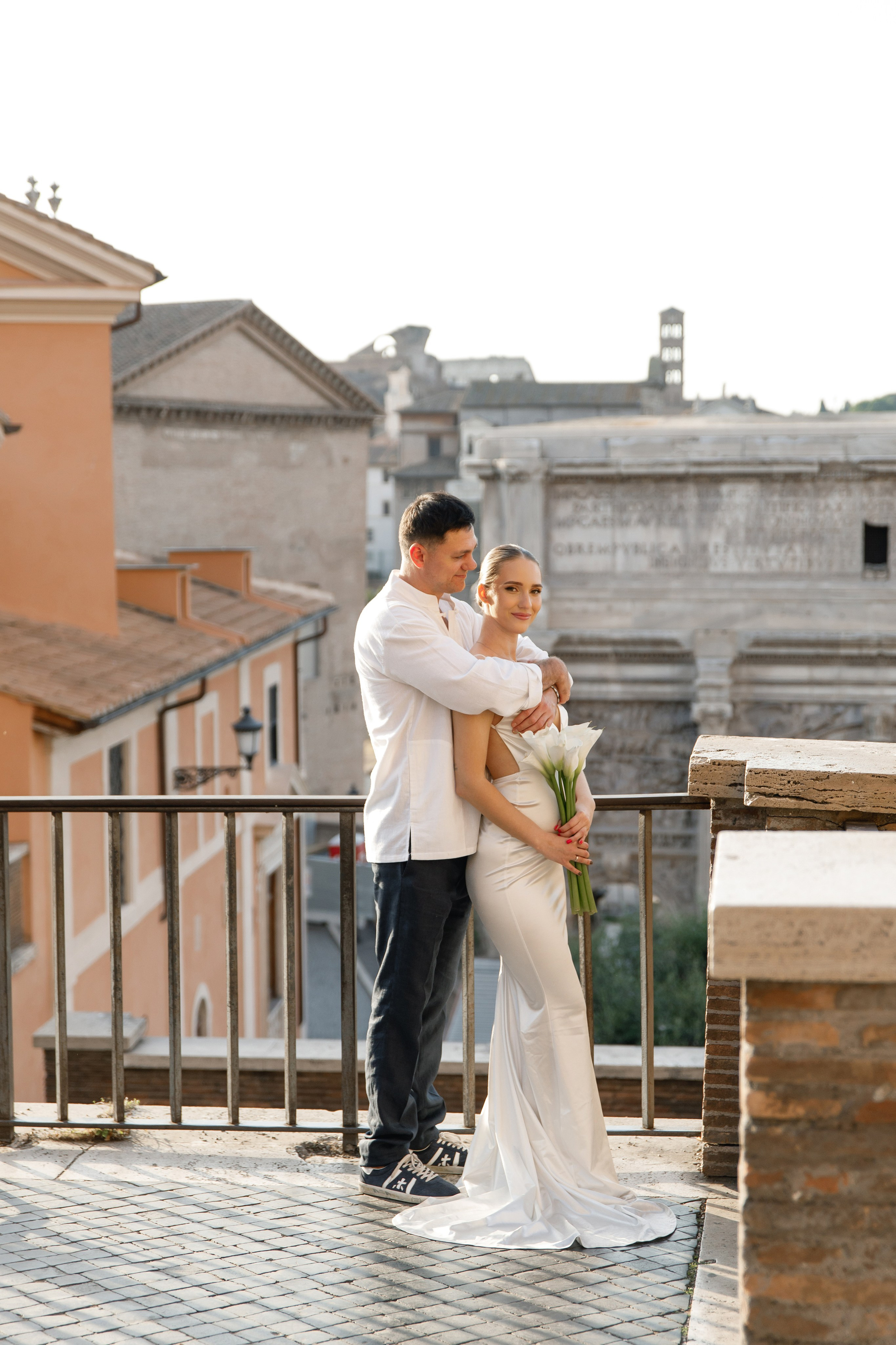 Elopement in Rome. Wedding Photographer Rome Tuscany Como Sicily Puglia Amalfy Italy- Oksana Savenchuk