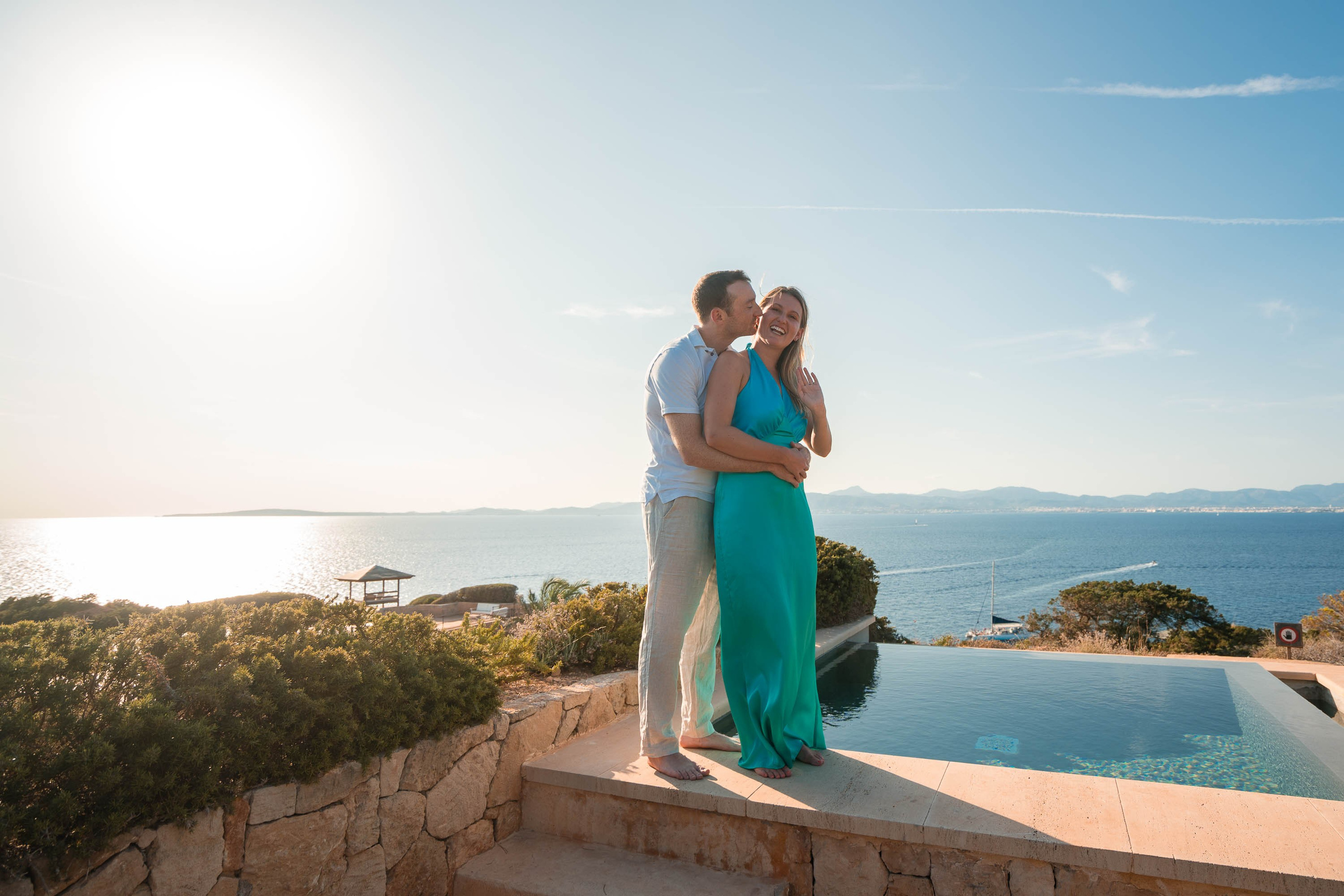 A Wedding Proposal in Mallorca in Cap Rocat. Mallorca Wedding, Corporate & Social Photographer