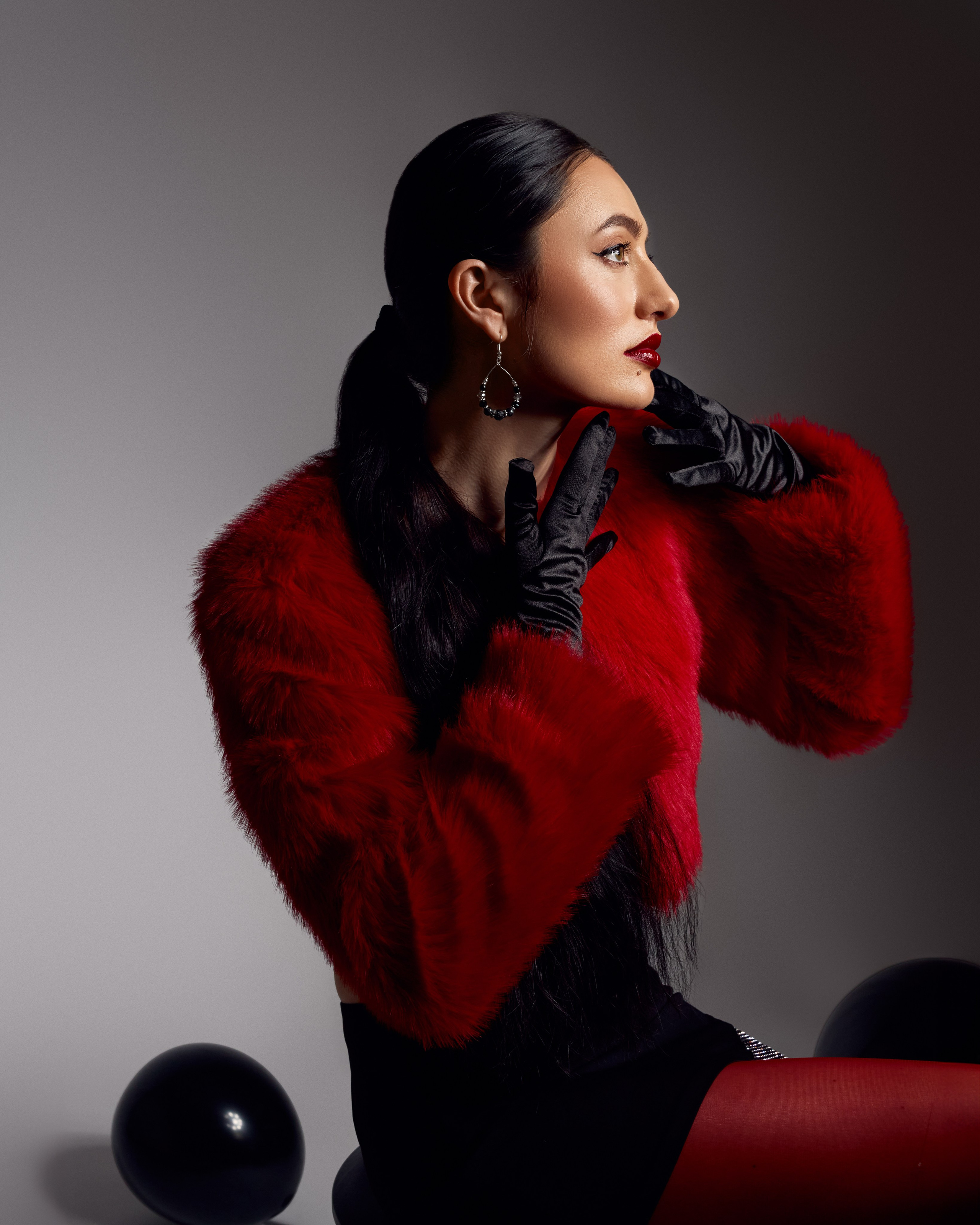 Studio-Shooting. Portraitfotografin Natalia Calcagnile