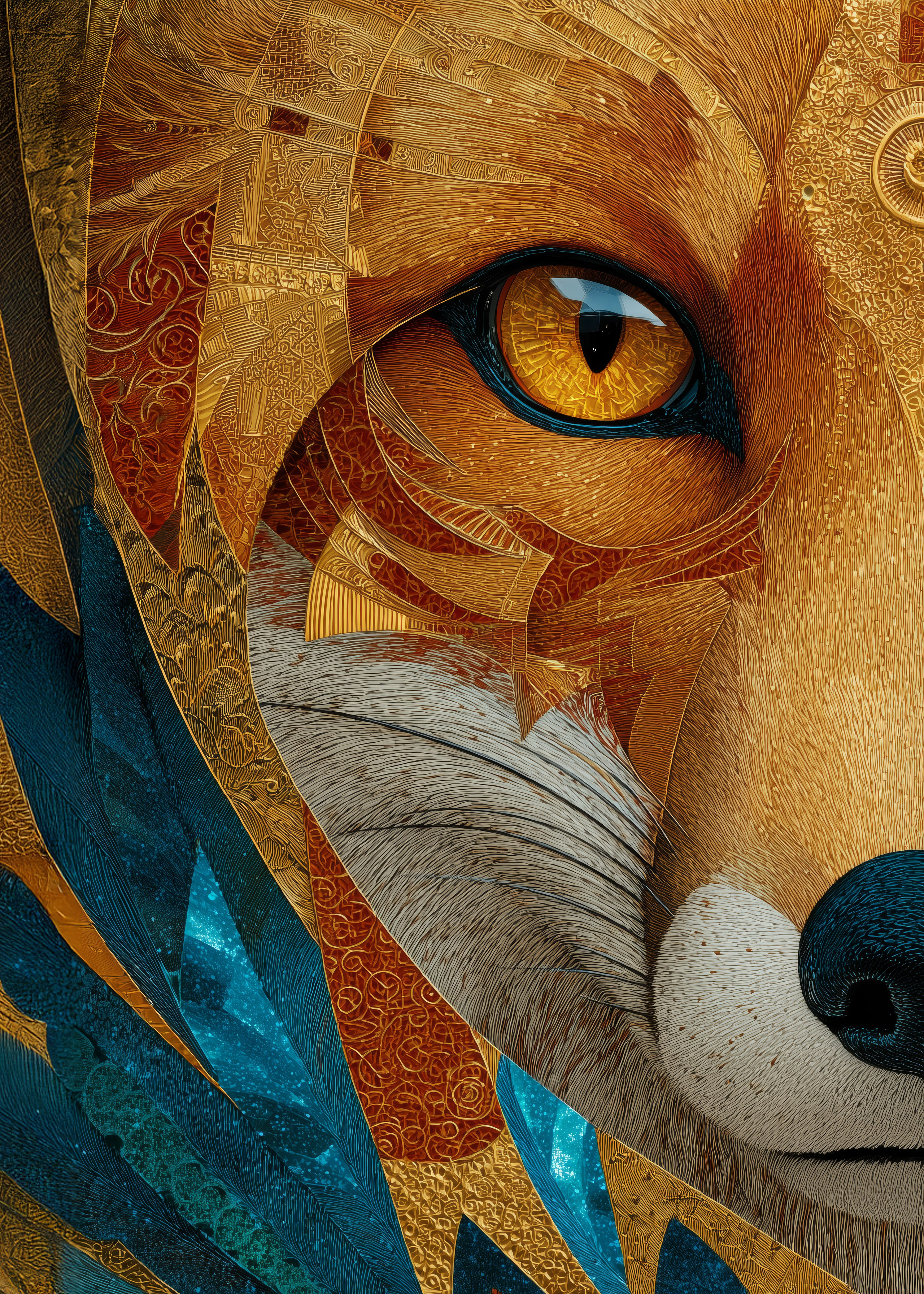 Eyes of the Guardians. Lolly Shine. Contemporary digital artist