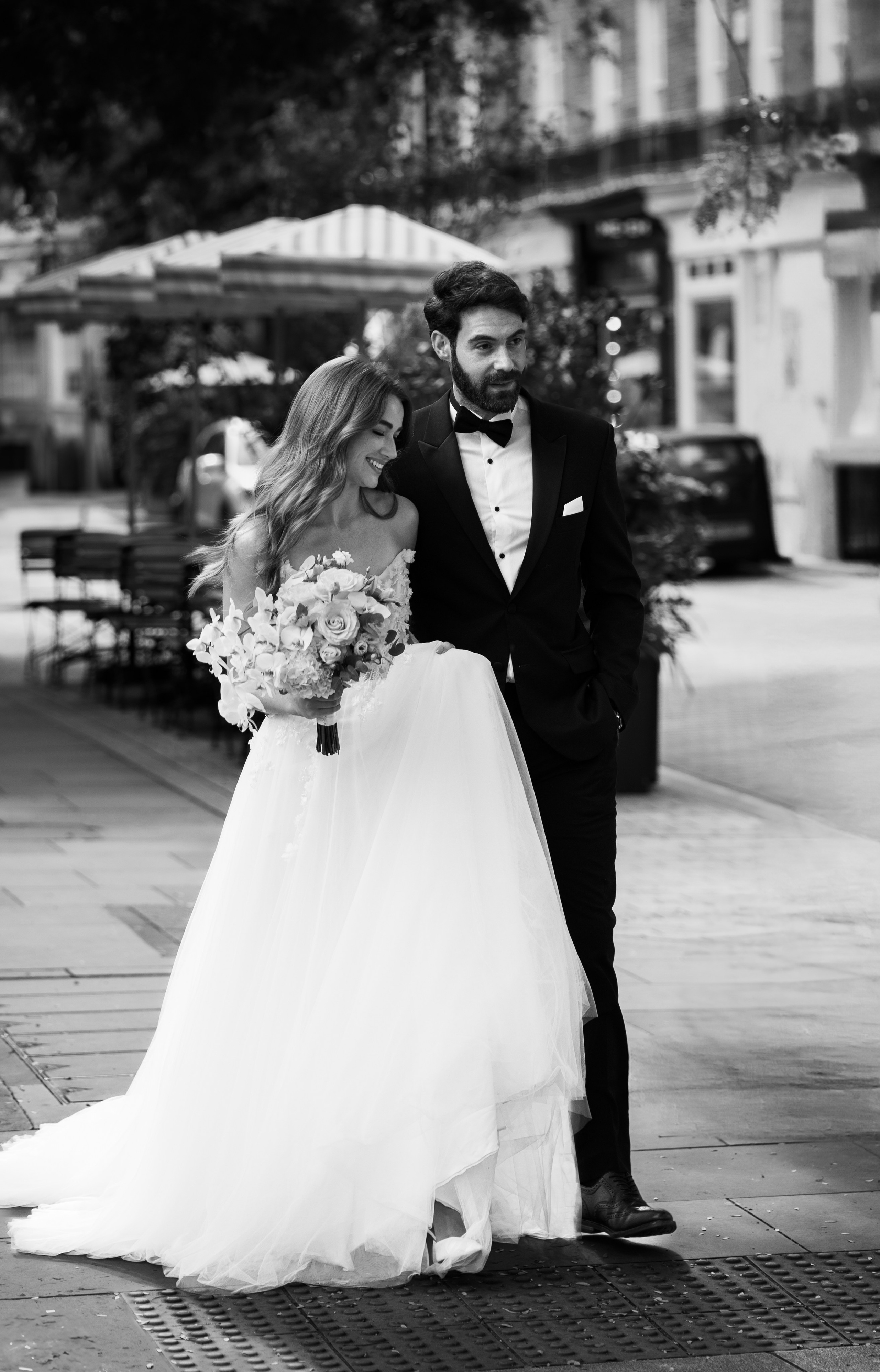 Elegant Wedding London Belgravia Elopement couple. Timeless Wedding & Event Photography — based London, working across Europe