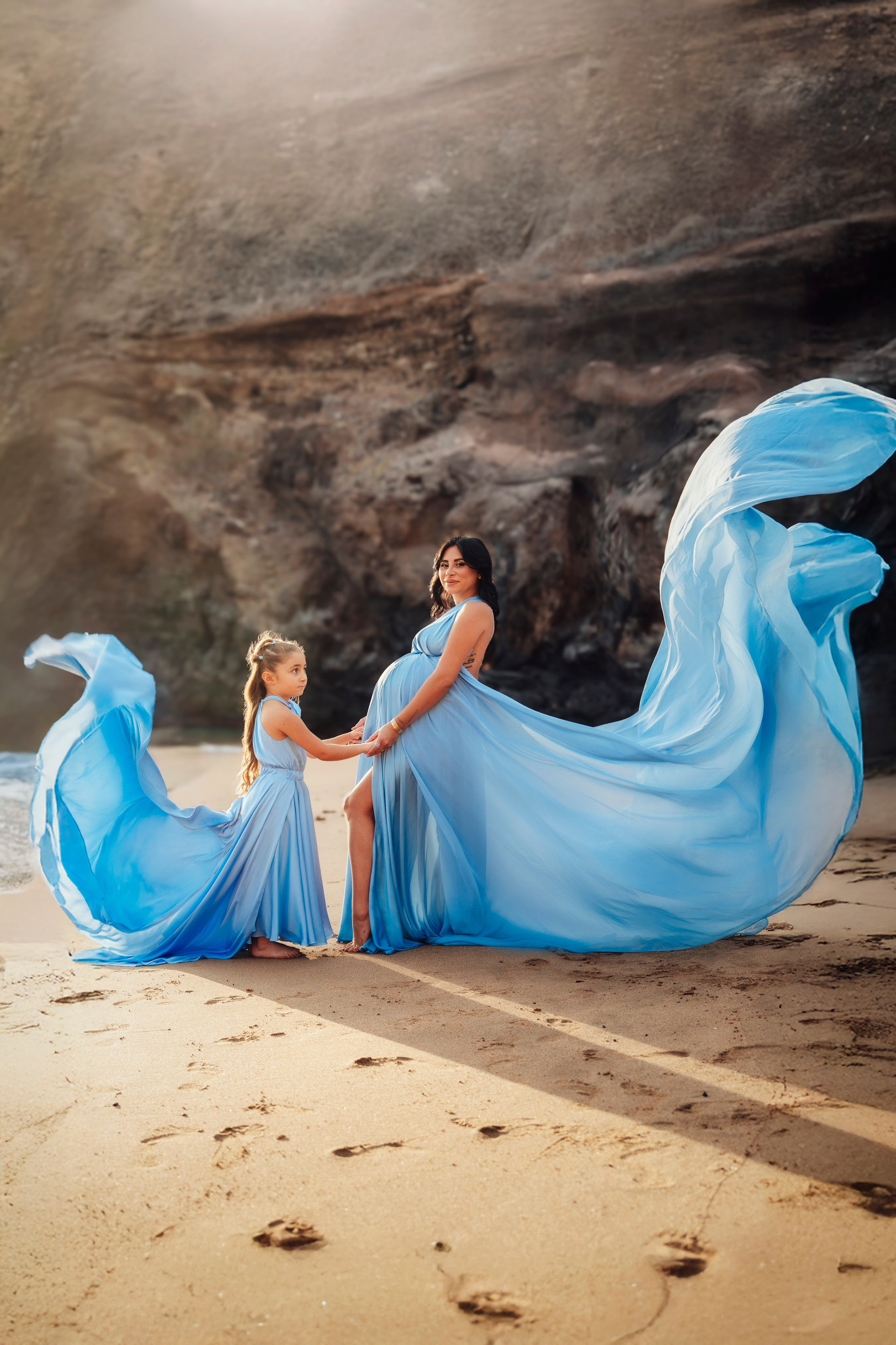 Платье голубое для девочки 20€. Профессиональный фотограф на Тенерифе