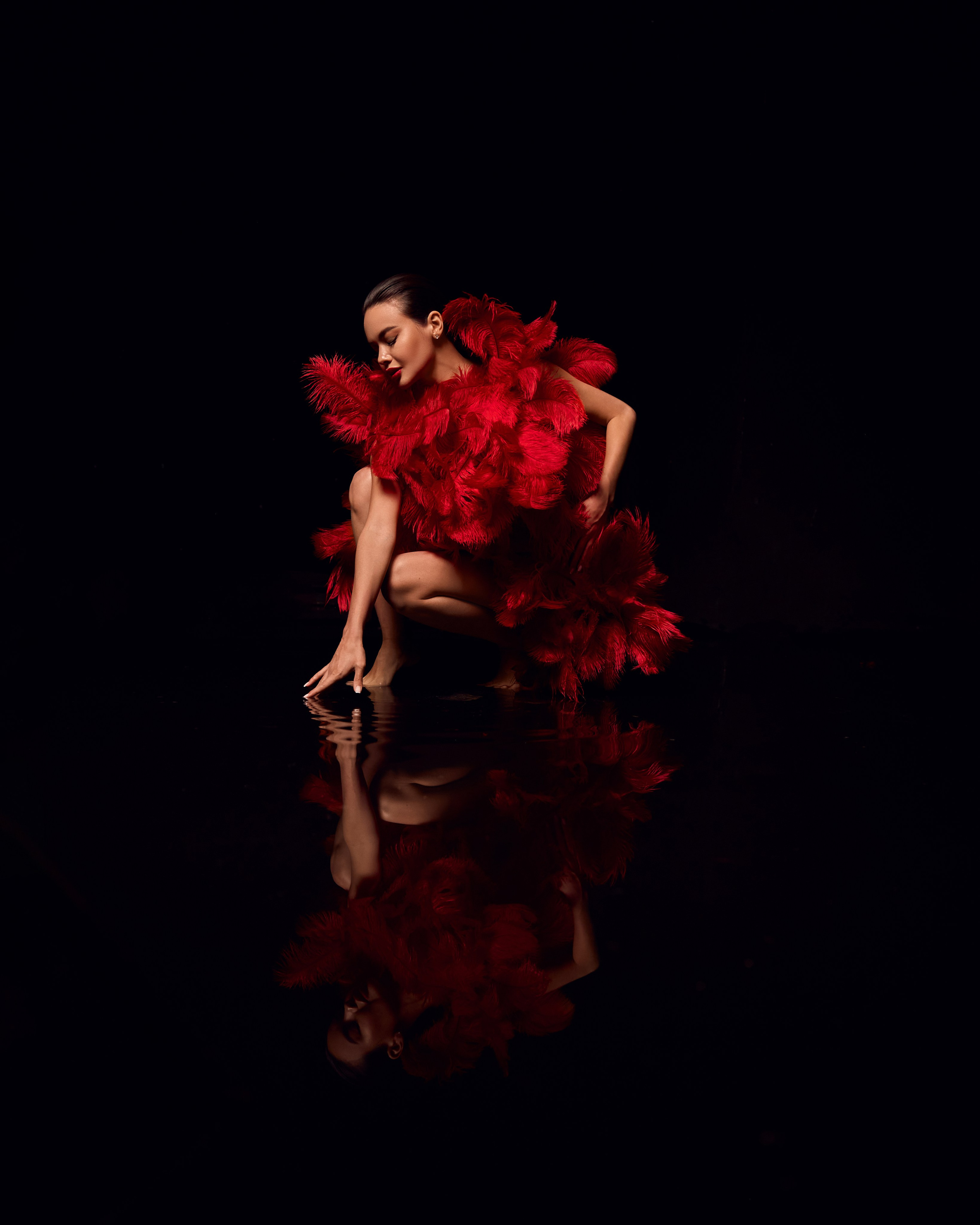 Studio-Shooting. Portraitfotografin Natalia Calcagnile