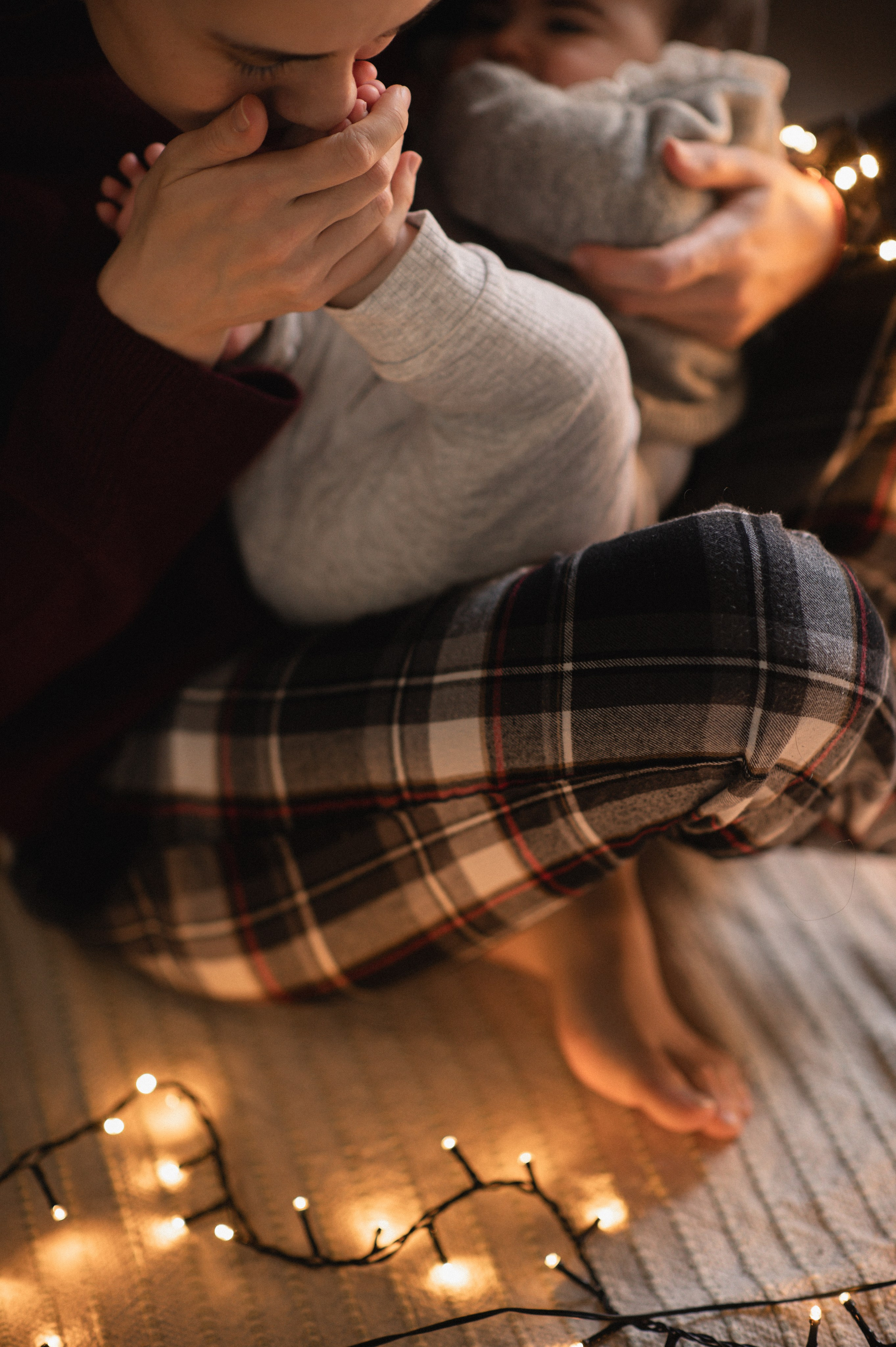 First Christmas. Family, children, portrait, and event photography in Thessaloniki