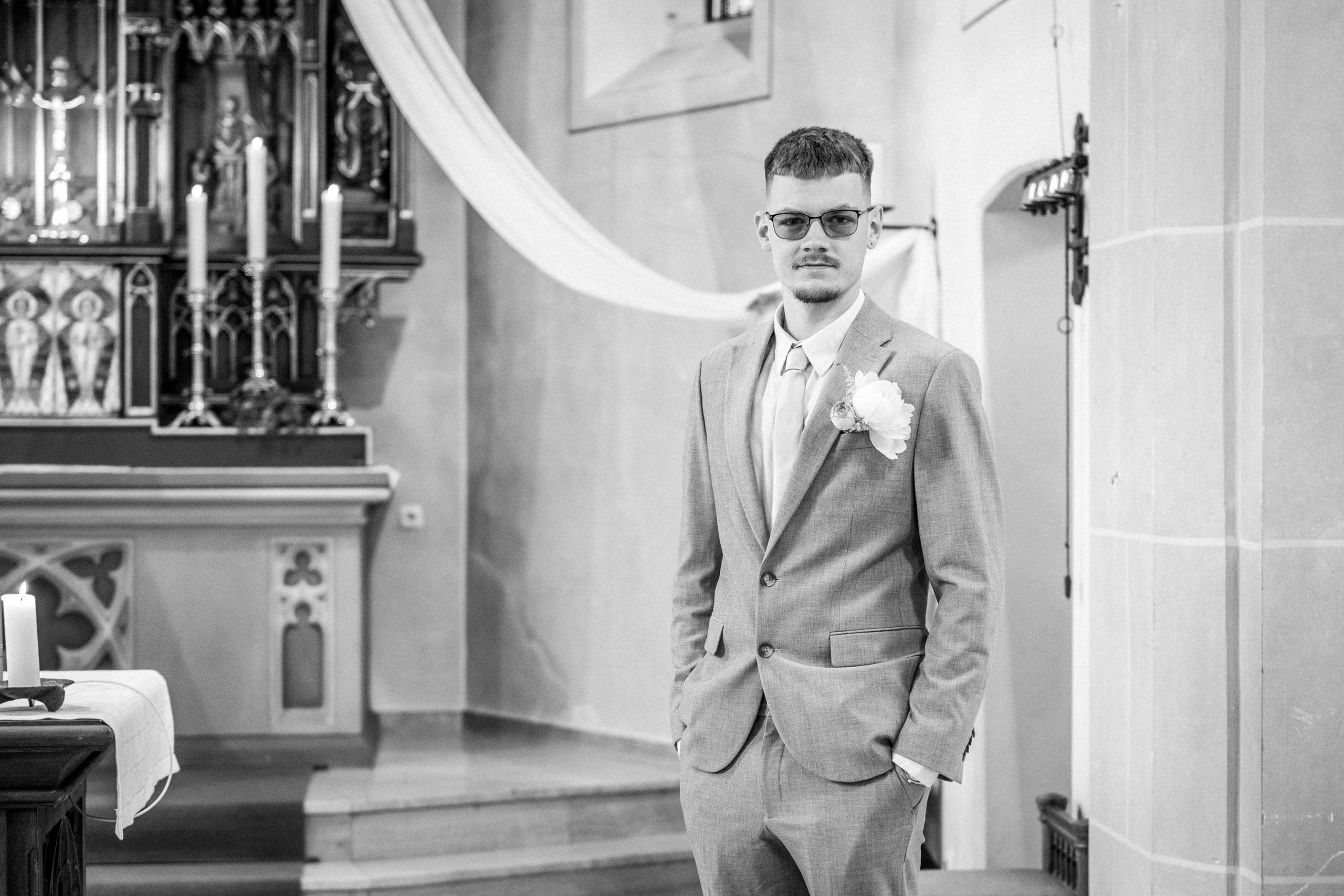 Kirchliche Trauung. Hochzeitfotograf in Bielefeld