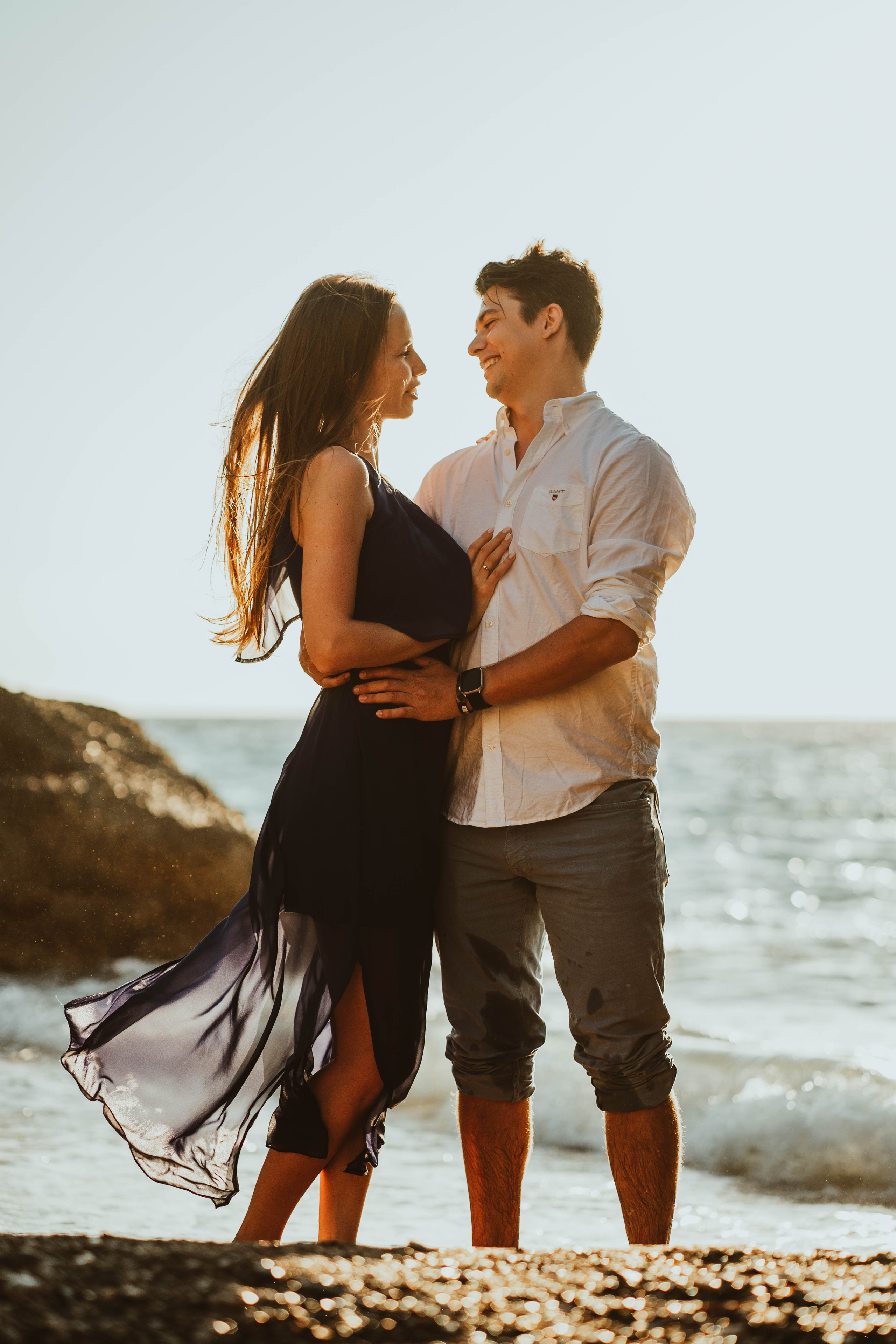Laura and Tom. Photographer at Santorini