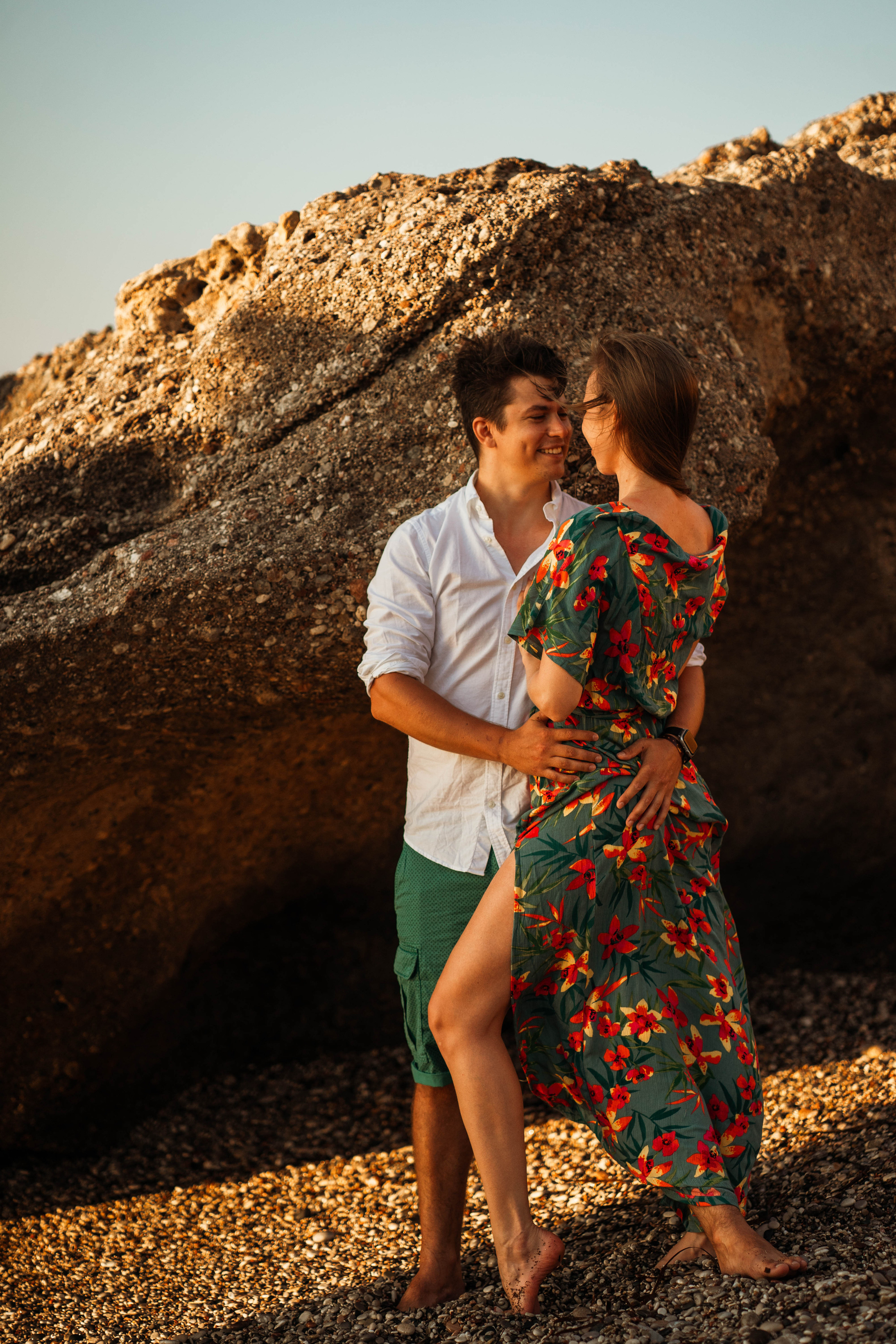 Laura and Tom. Photographer at Santorini