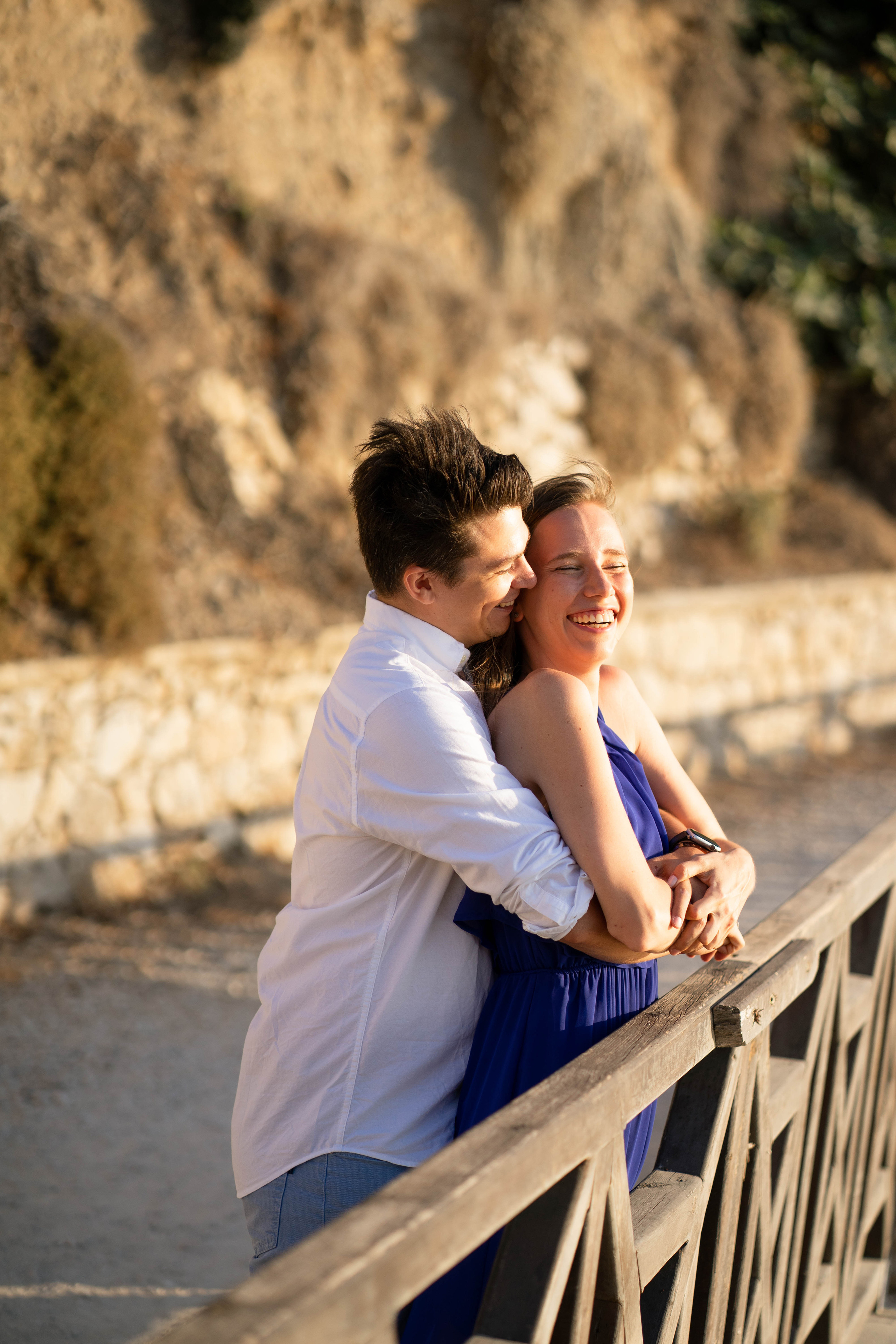 Laura and Tom. Photographer at Santorini