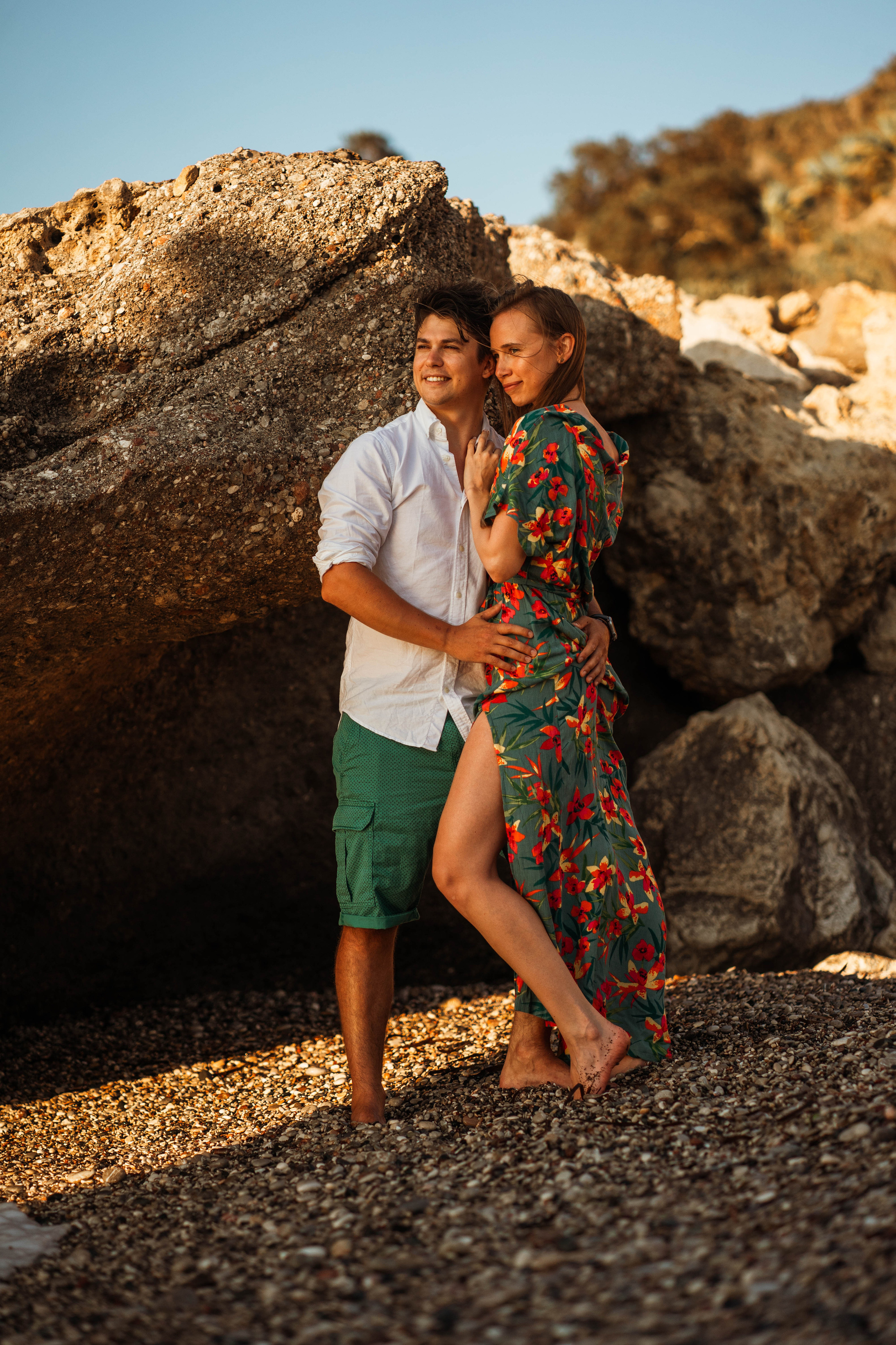 Laura and Tom. Photographer at Santorini